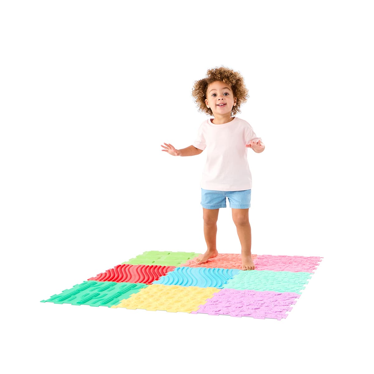 9 Piece Silicone Sensory Mat - Kmart