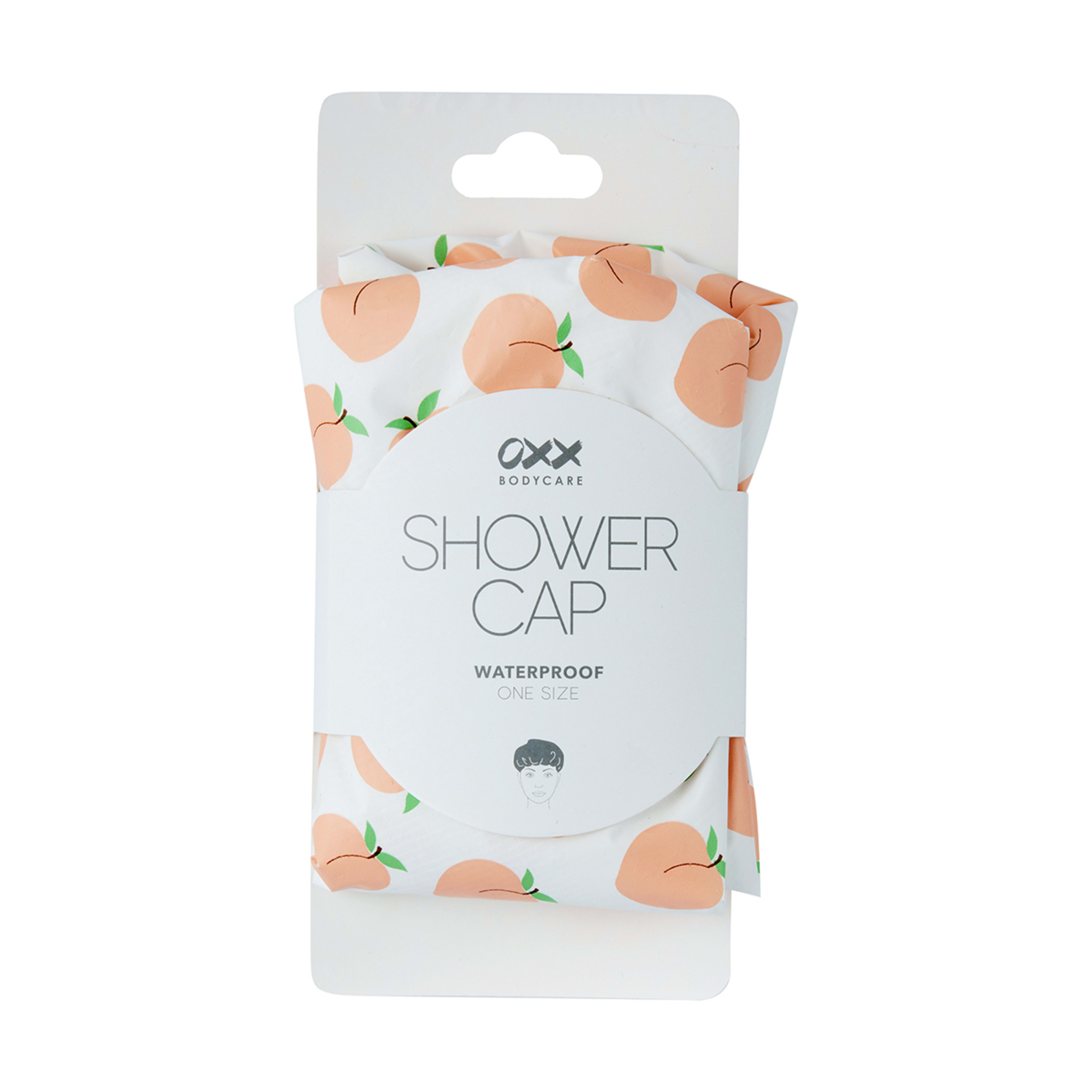 4 OXX Bodycare Waterproof Shower Cap - Peaches, 4 of 4