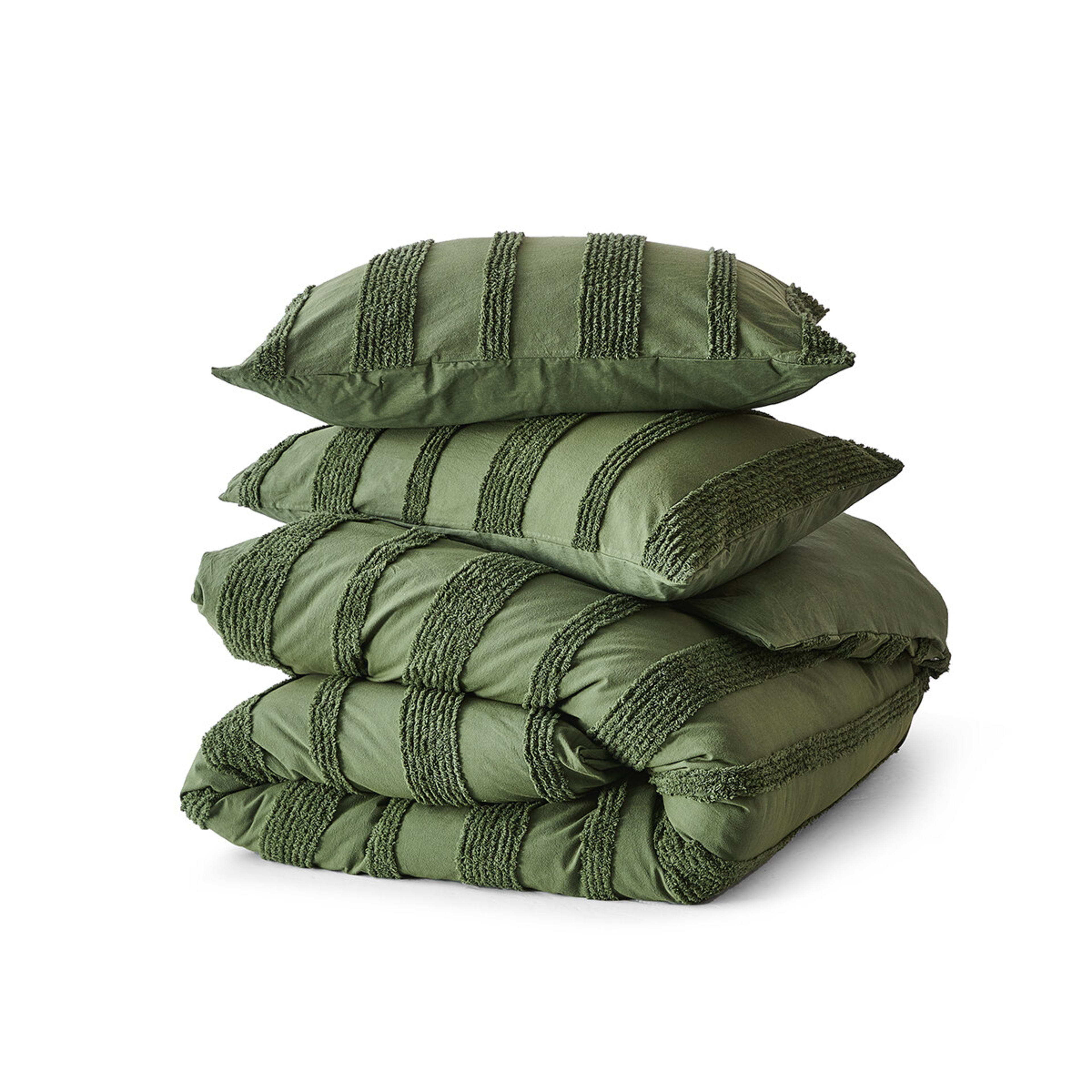 5 Willow Cotton Quilt Cover Set - Queen Bed, Forest, 5 of 6
