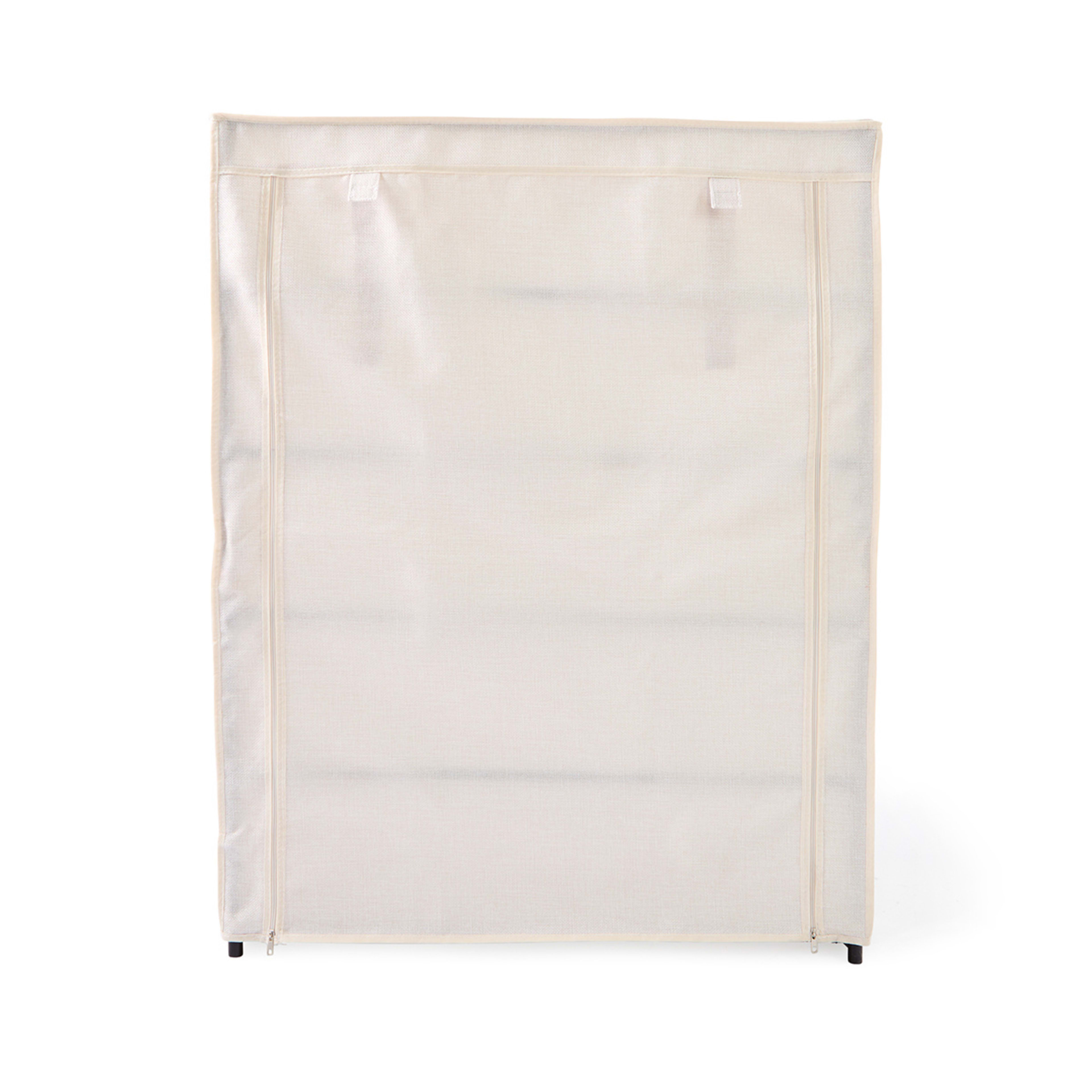 5 Linen Look Covered Shoe Rack, 5 of 10