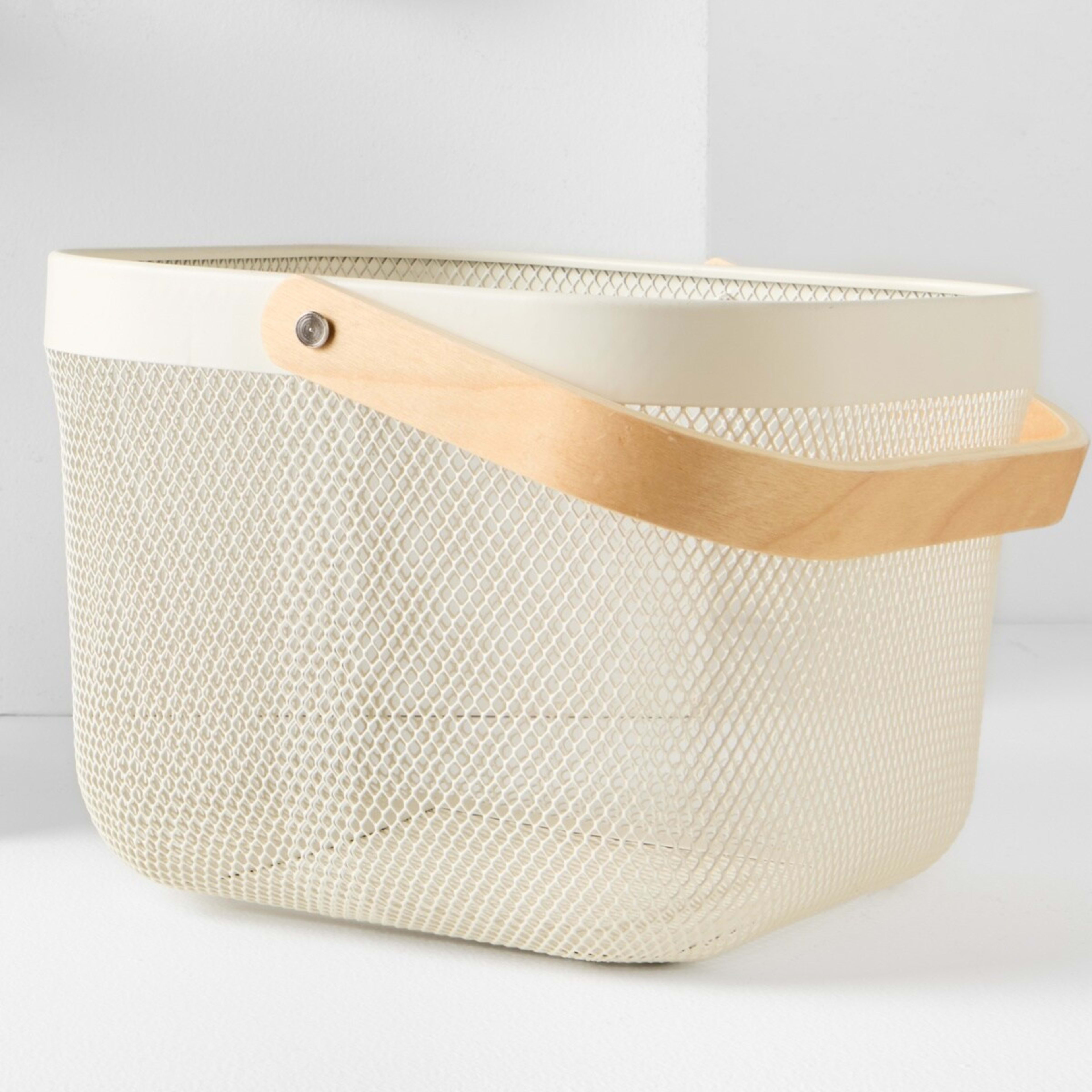 8 Off White Mesh Basket, 8 of 8