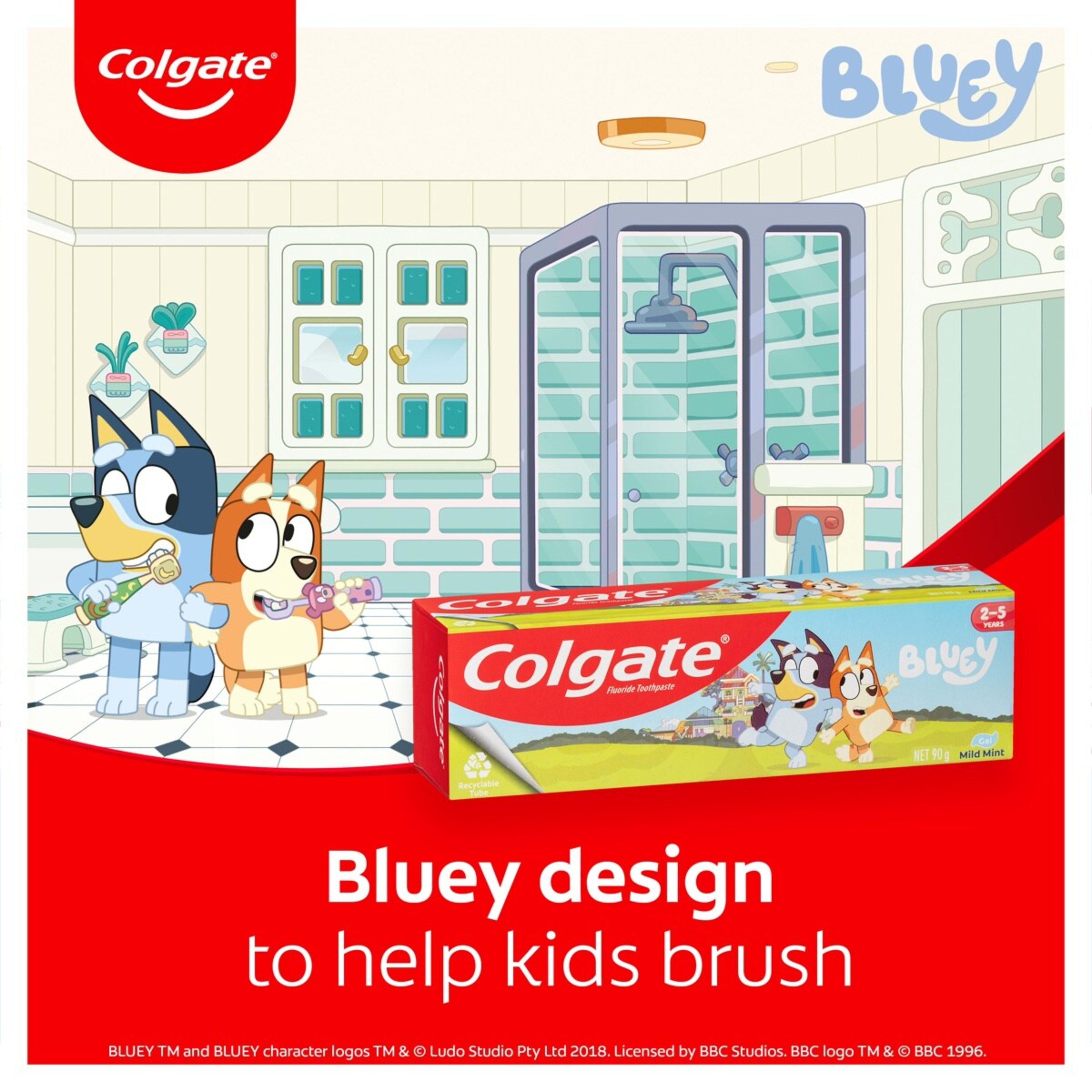 3 Colgate Junior Bluey Mild Mint Gel Toothpaste, 3 of 4