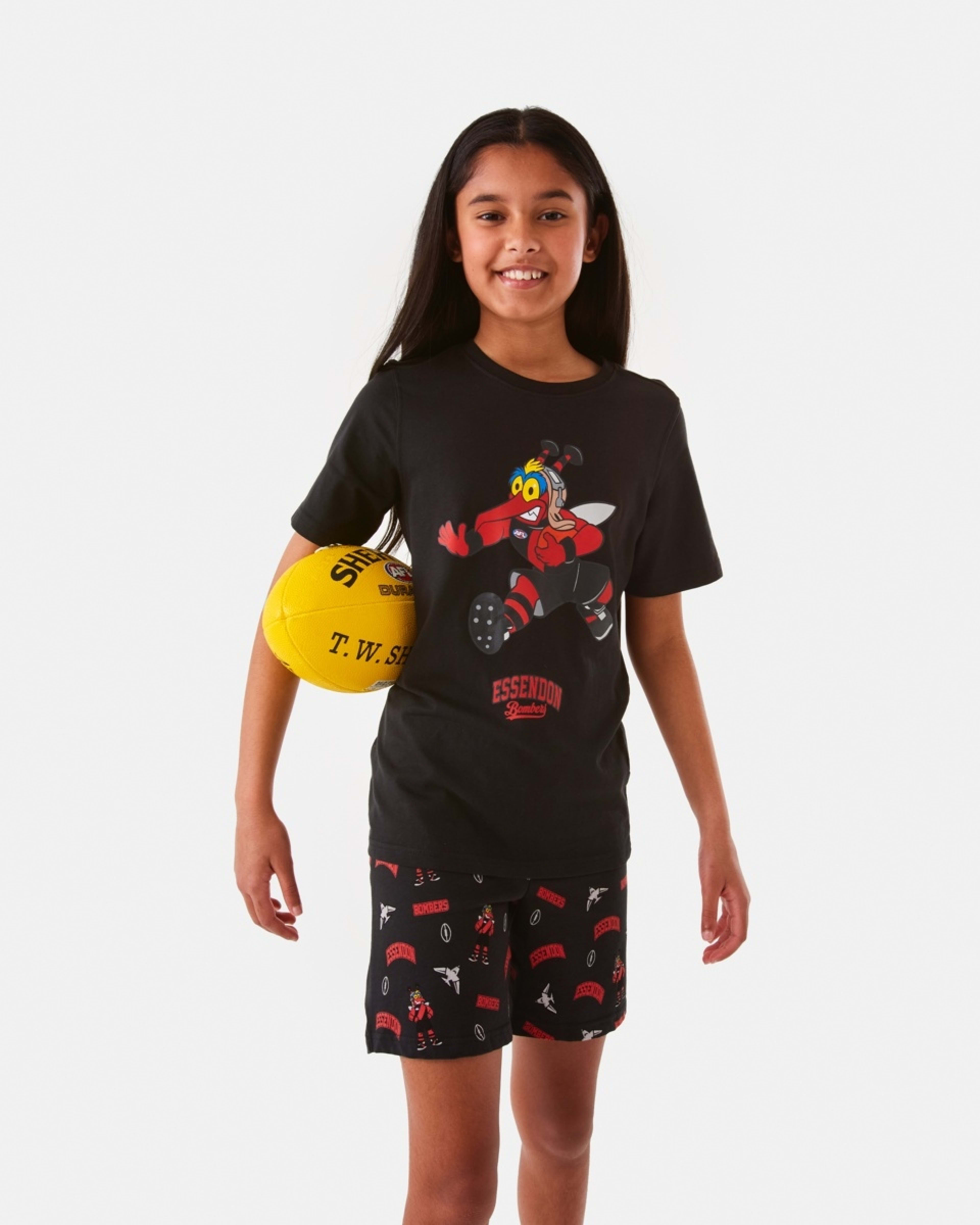 3 Active Kids AFL Pyjama Set Essendon, 3 of 10