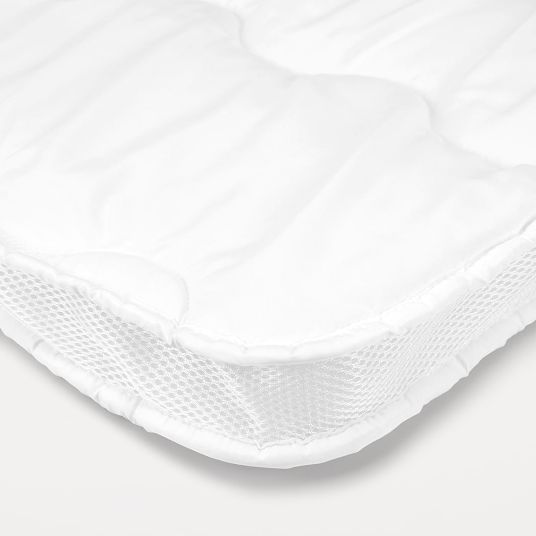 Strapped Airflow Mattress Topper Queen Bed, White Kmart