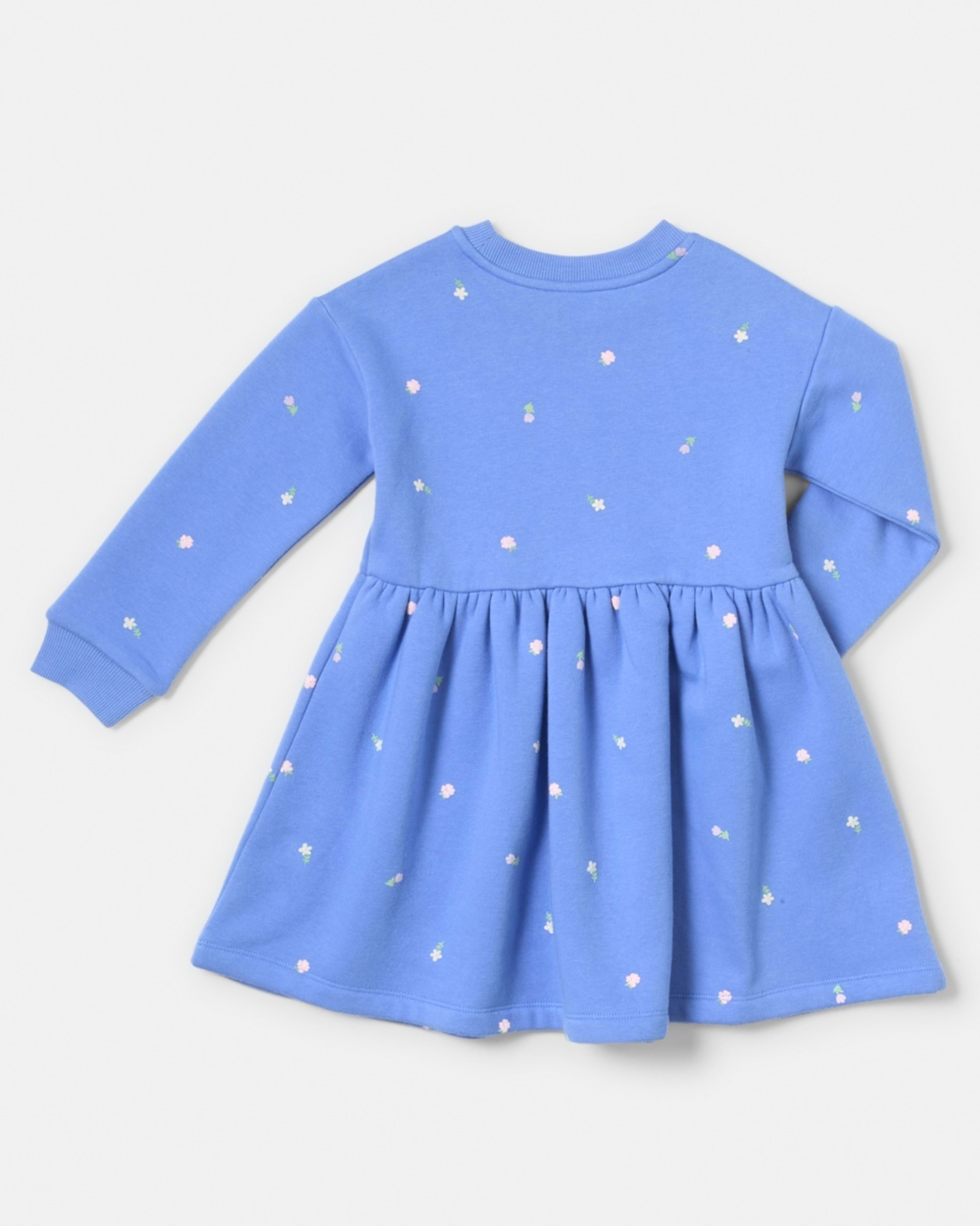 9 Puff Print Fleece Dress Floral, 9 of 9