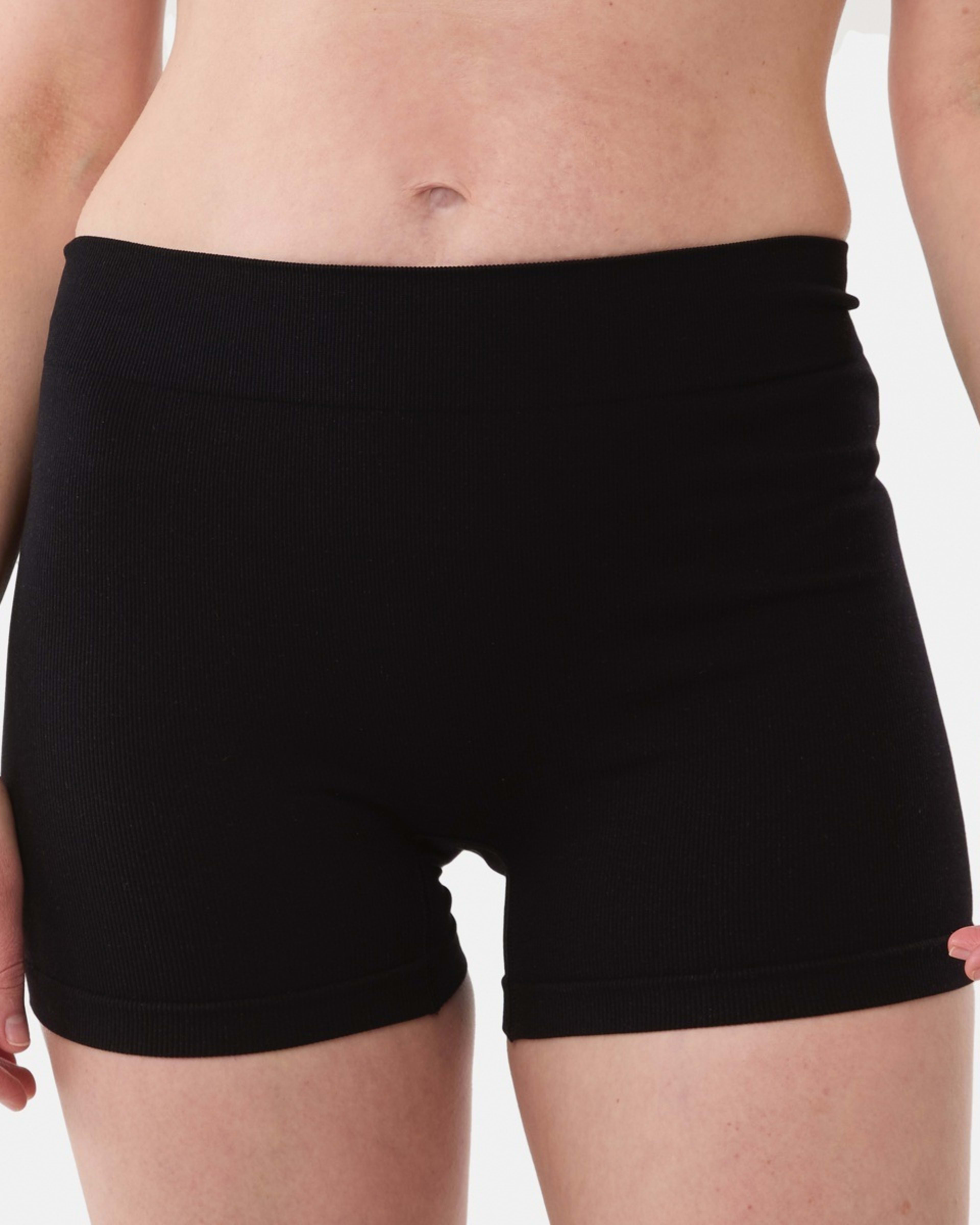 4 3 Pack Rib Shorties BLACK, GREY MARLE, BLACK, 4 of 7