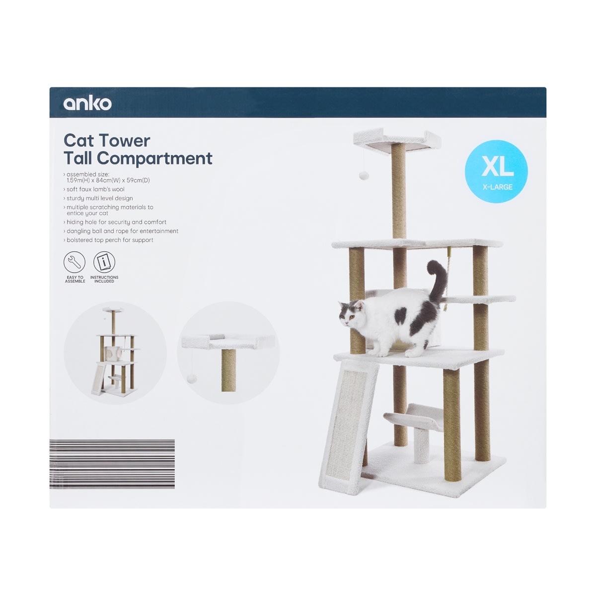 Cat Tower Tall Compartment Kmart NZ cat-tower-tall-compartment-kmart-nz
