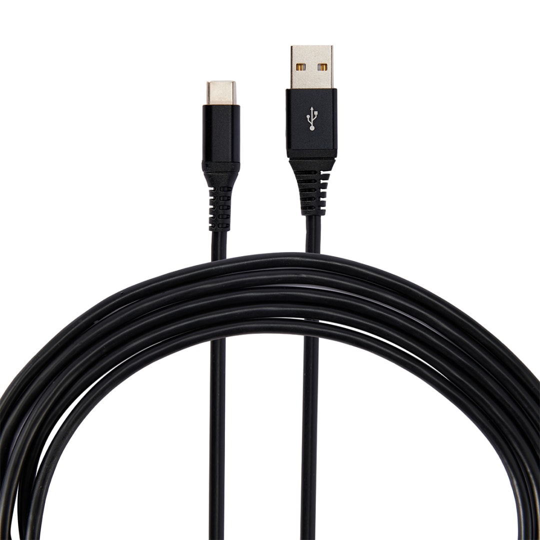 USBC Heavy Duty Cable 3m Black Kmart