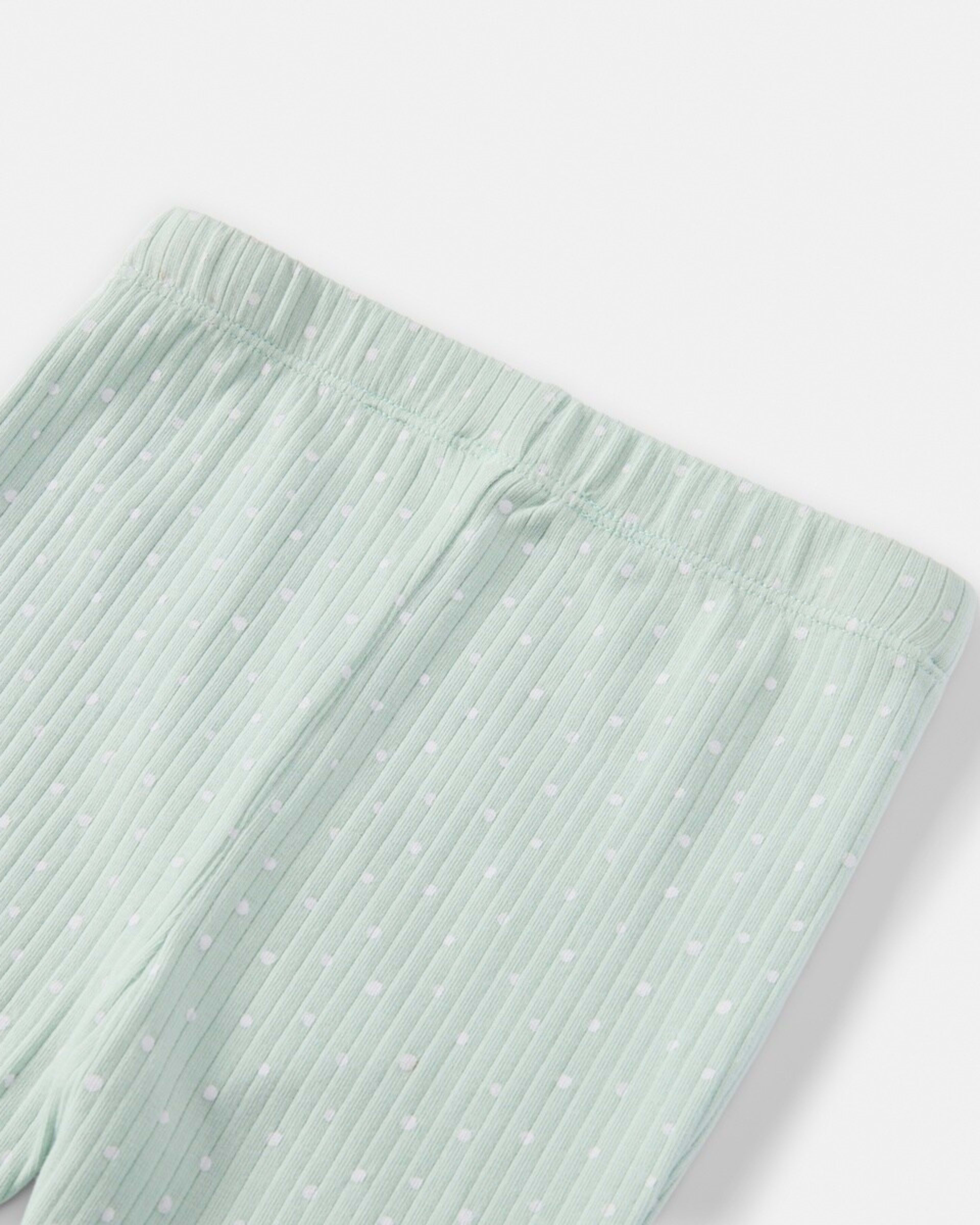 3 Rib Flare Leggings Grn Naispt, 3 of 3