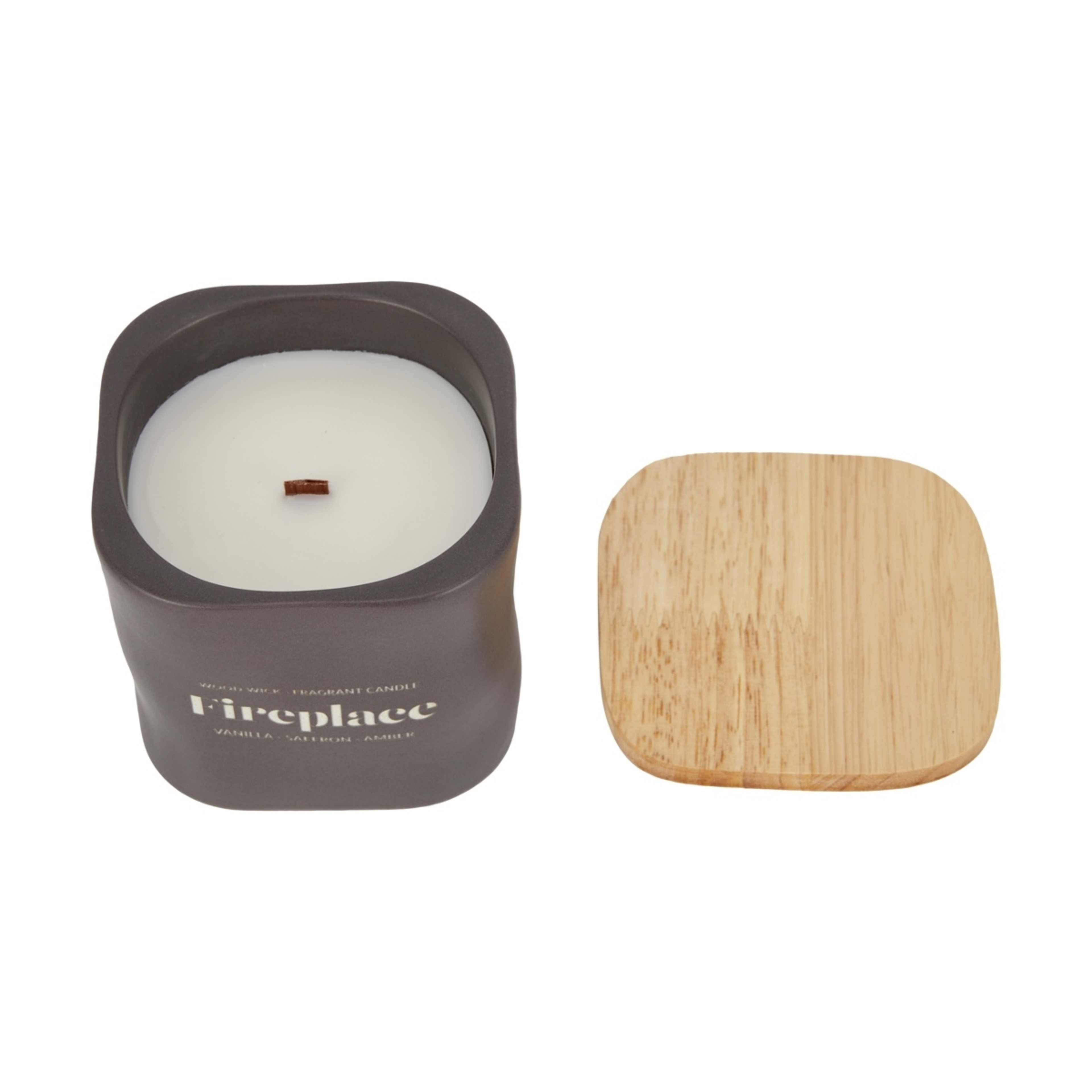 2 Fireplace Wood Lid Fragrant Candle, 2 of 6