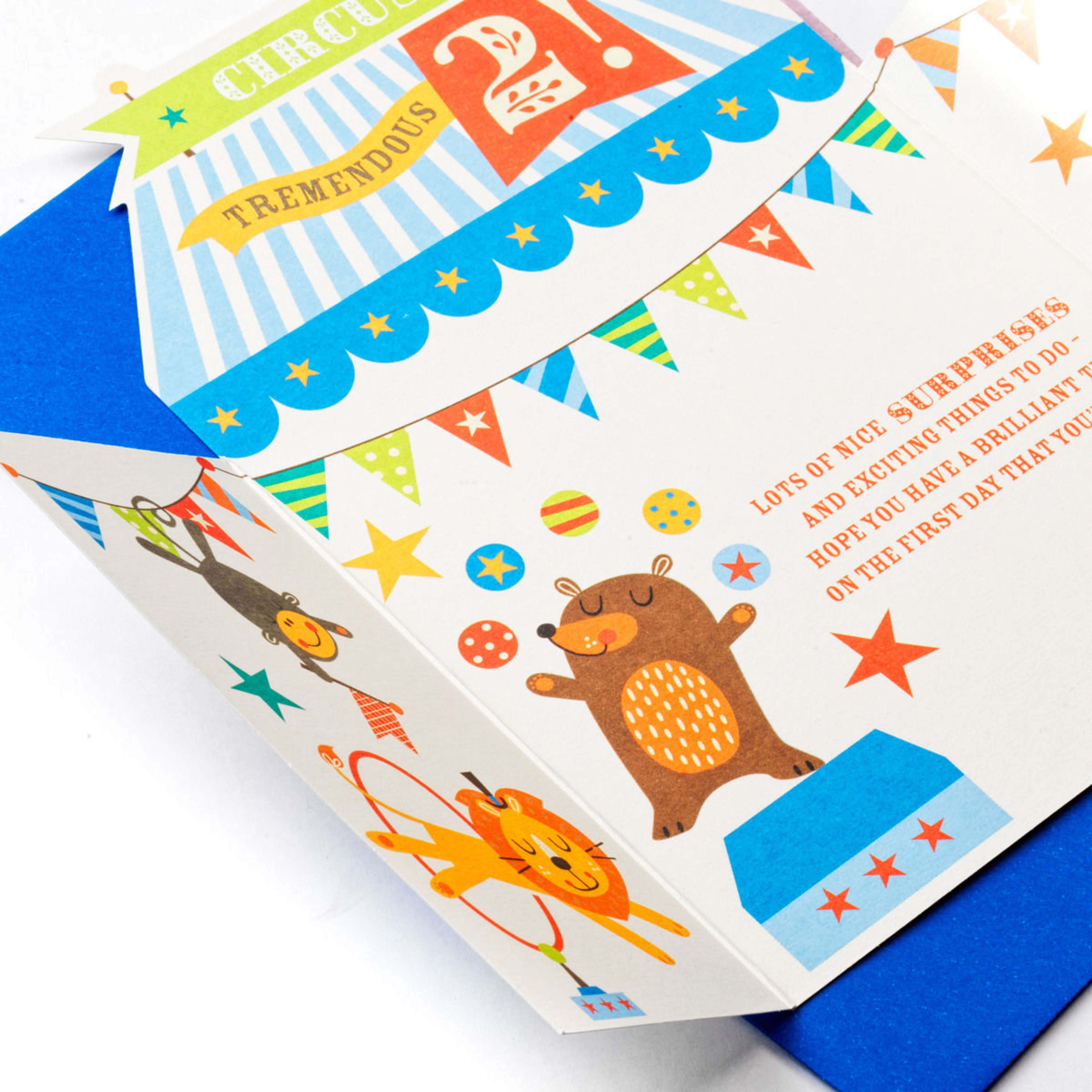 3 Hallmark Circus Birthday Card for Kids Age 2, 3 of 3