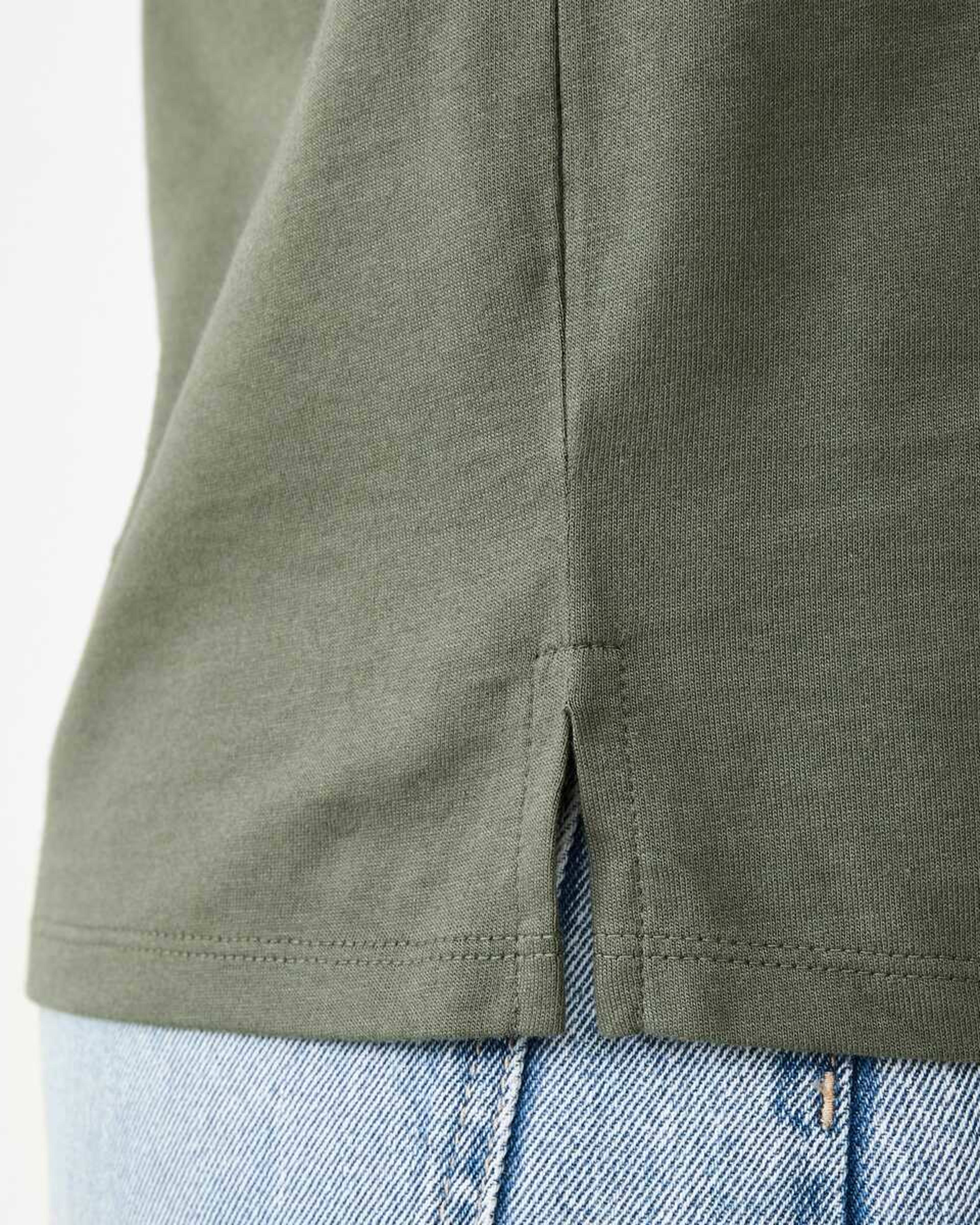 7 Short Sleeve Australian Cotton T-shirt Grn Olive, 7 of 7