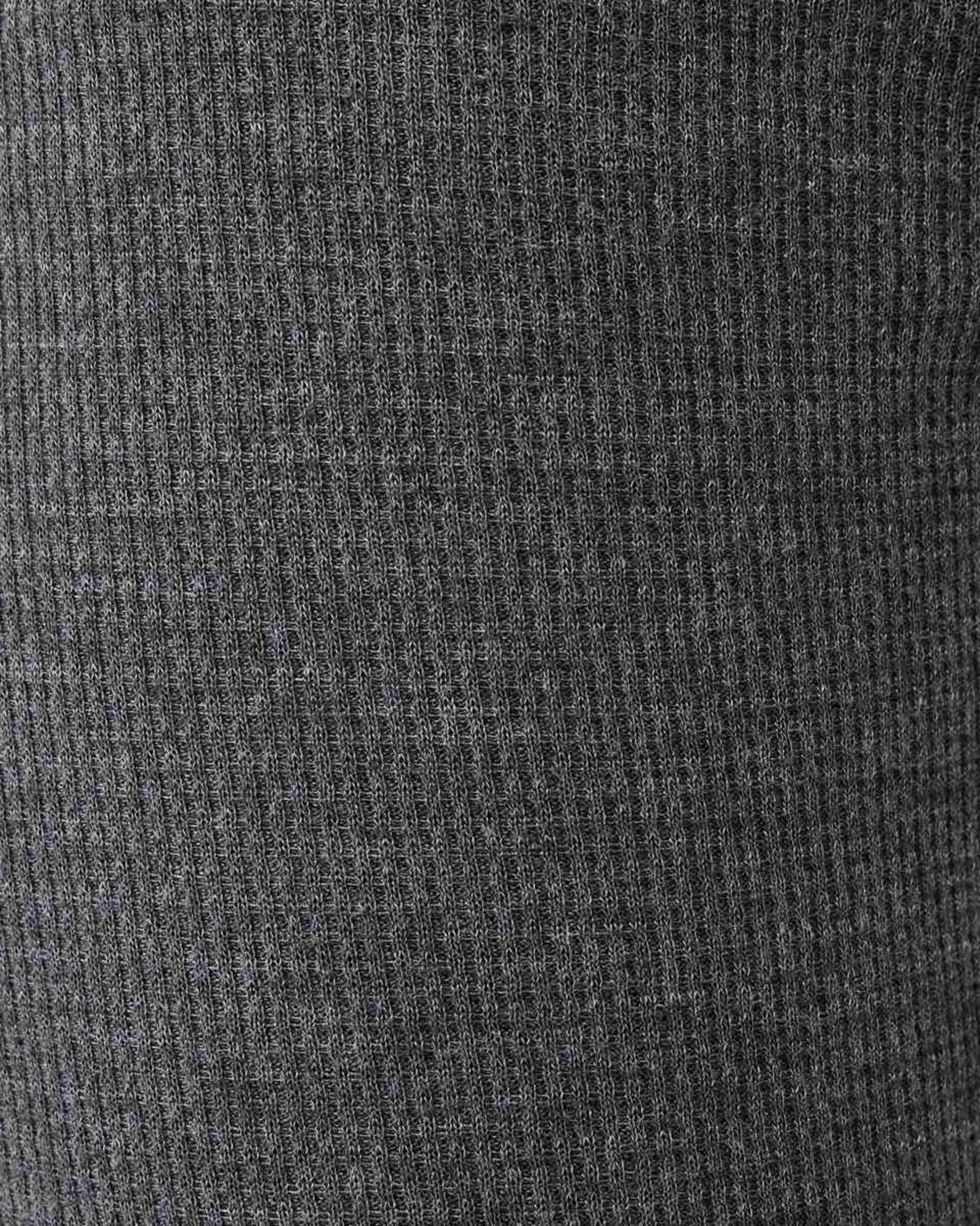 5 Long Mini Waffle Thermal Pants Charcoal Marle, 5 of 5