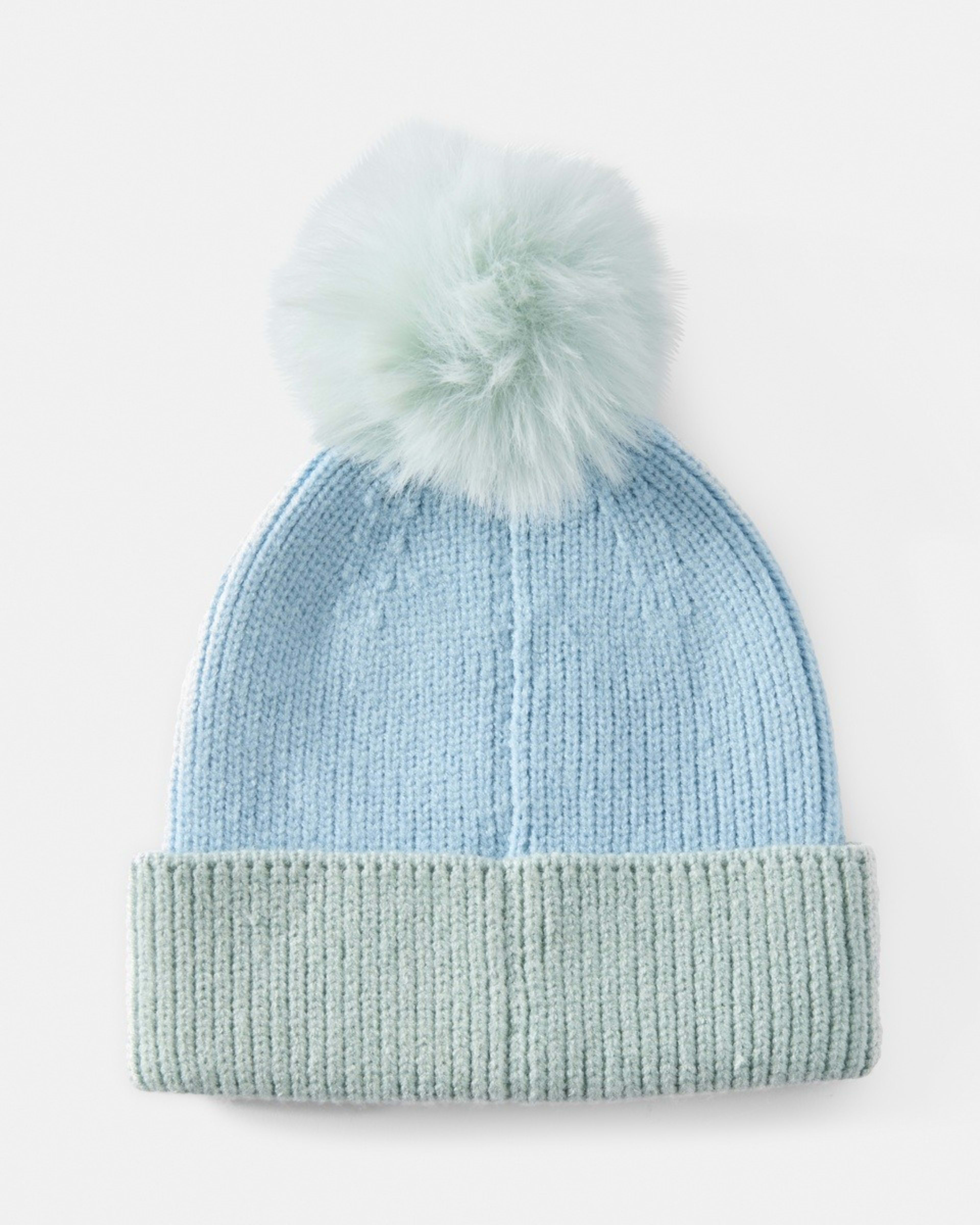 2 Colour Block Beanie Cebu Blue, 2 of 3