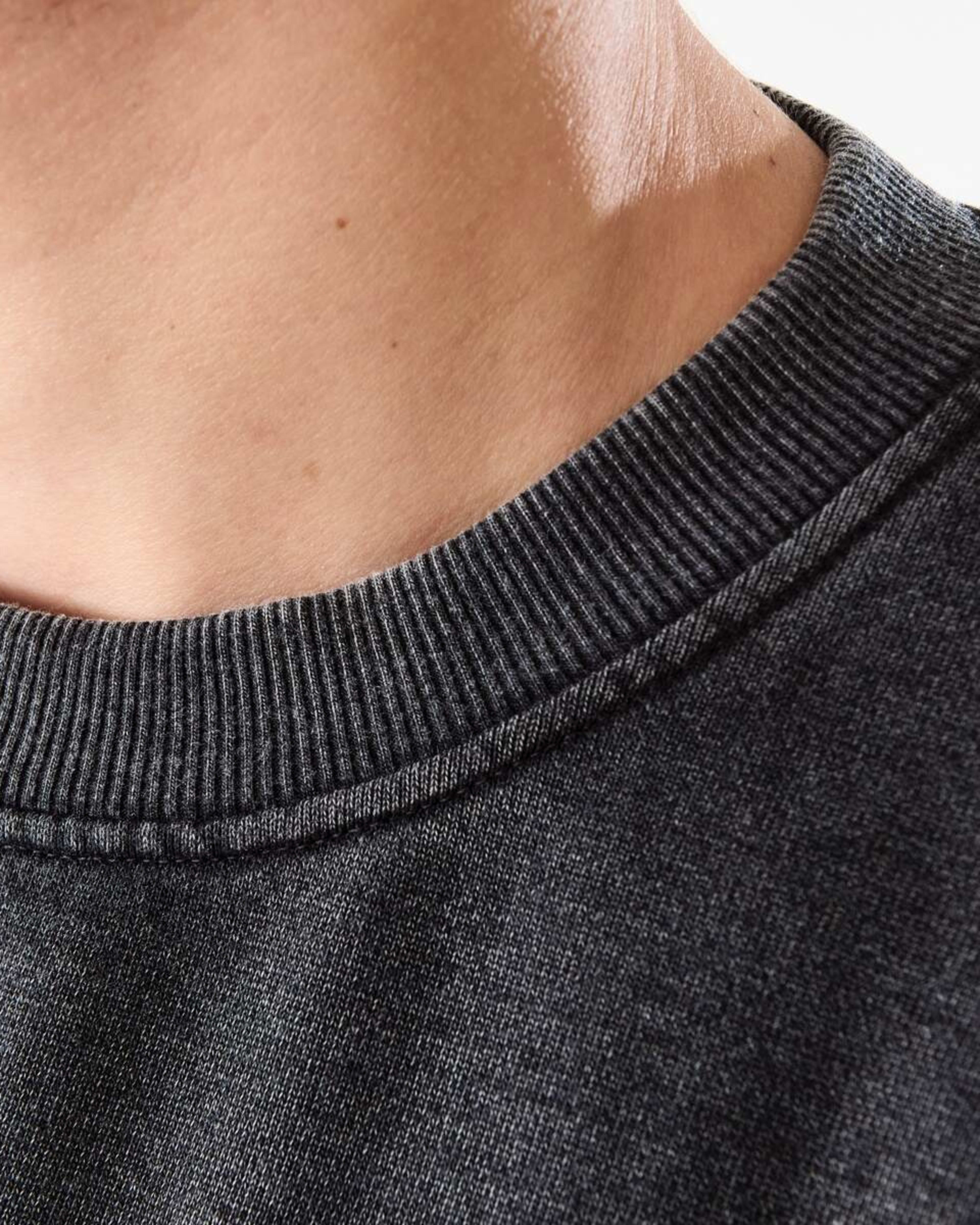 6 Oversized Crew Neck Sweatshirt Black, 6 of 10