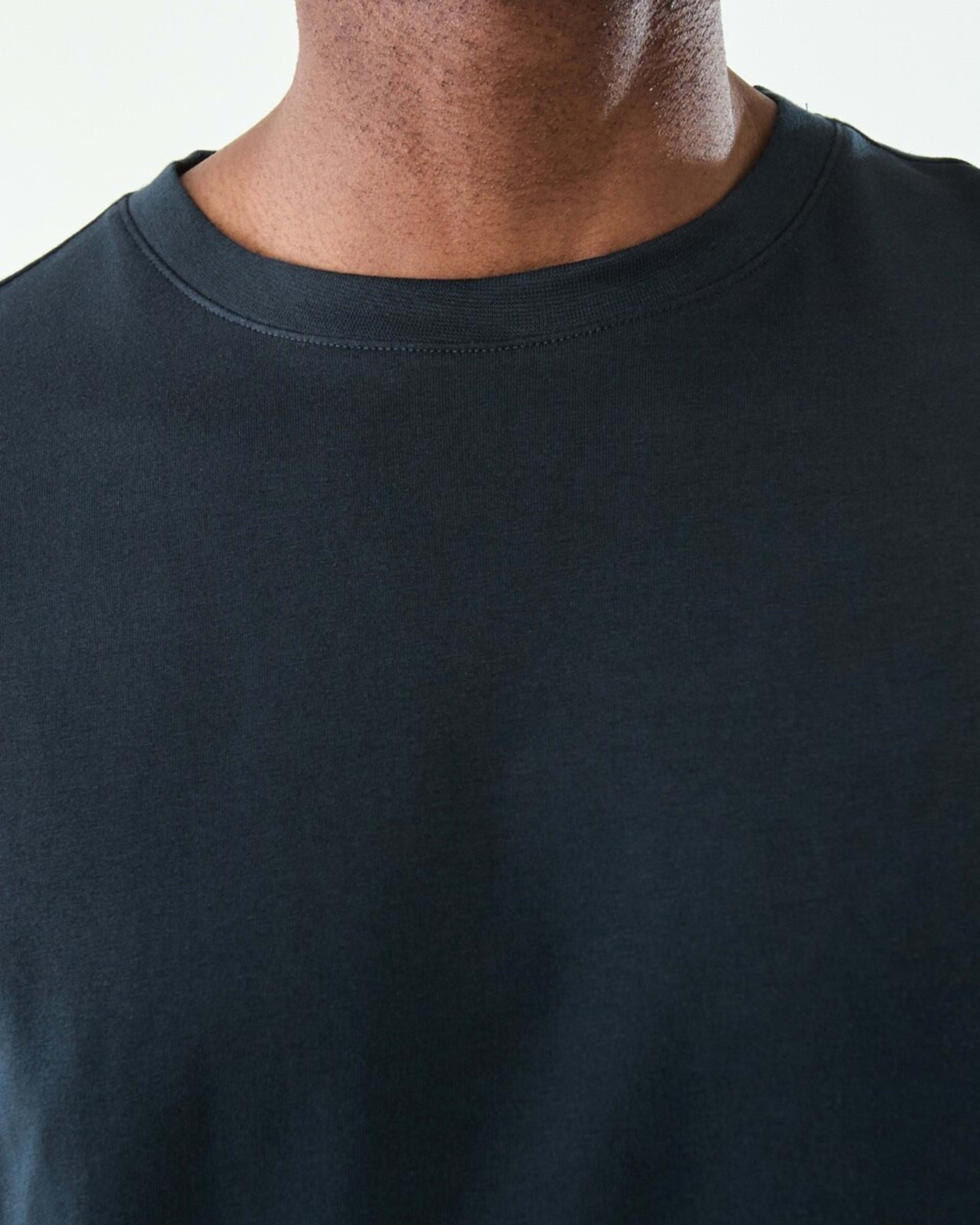 5 Australian Grown Cotton Crew Neck T-shirt Blu Night, 5 of 5