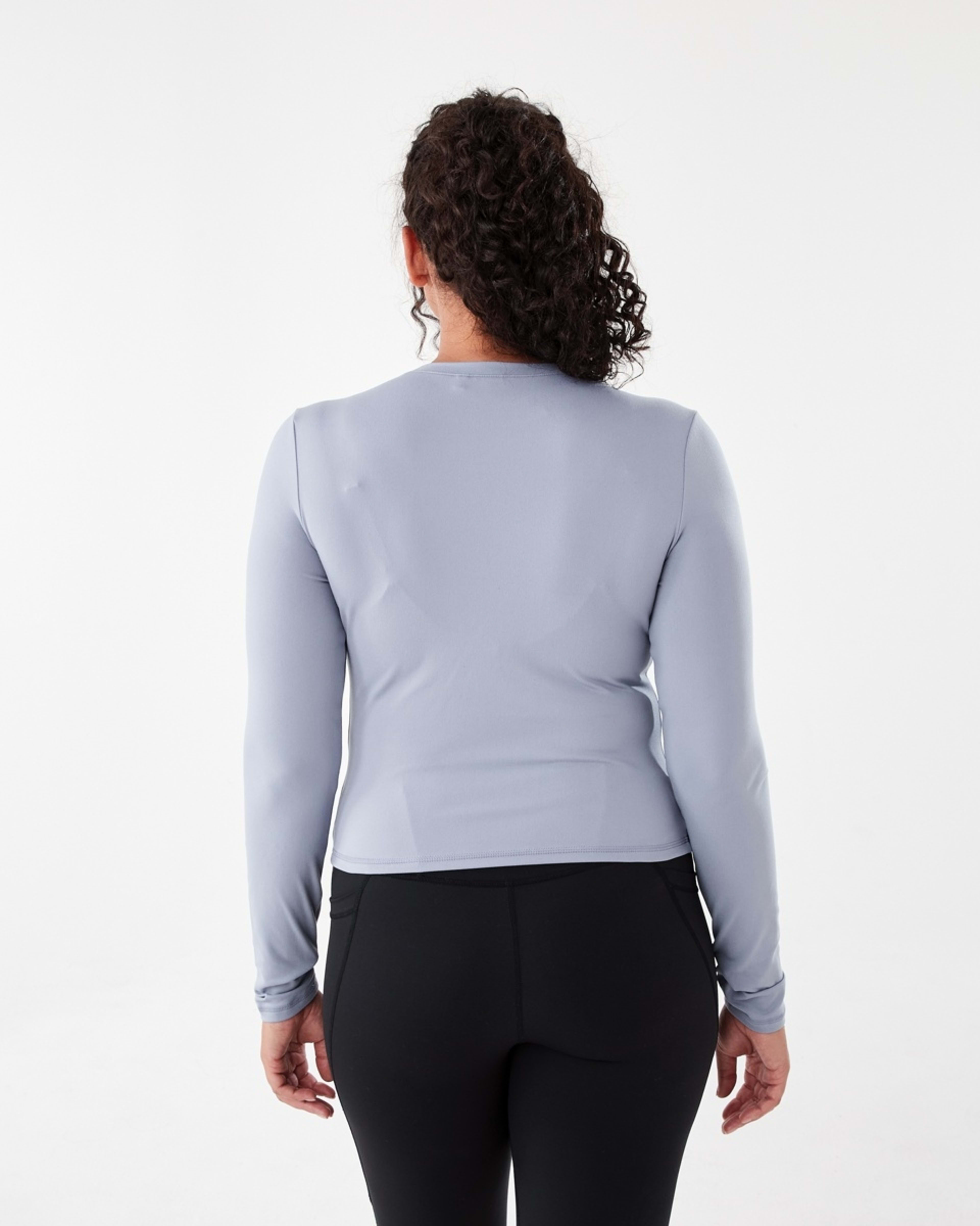3 Active Womens Long Sleeve Ultrasoft Top Pur Muted, 3 of 6
