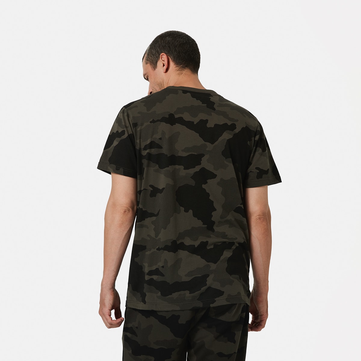 Active Everlast Mens Camo Crew Neck Tshirt Kmart