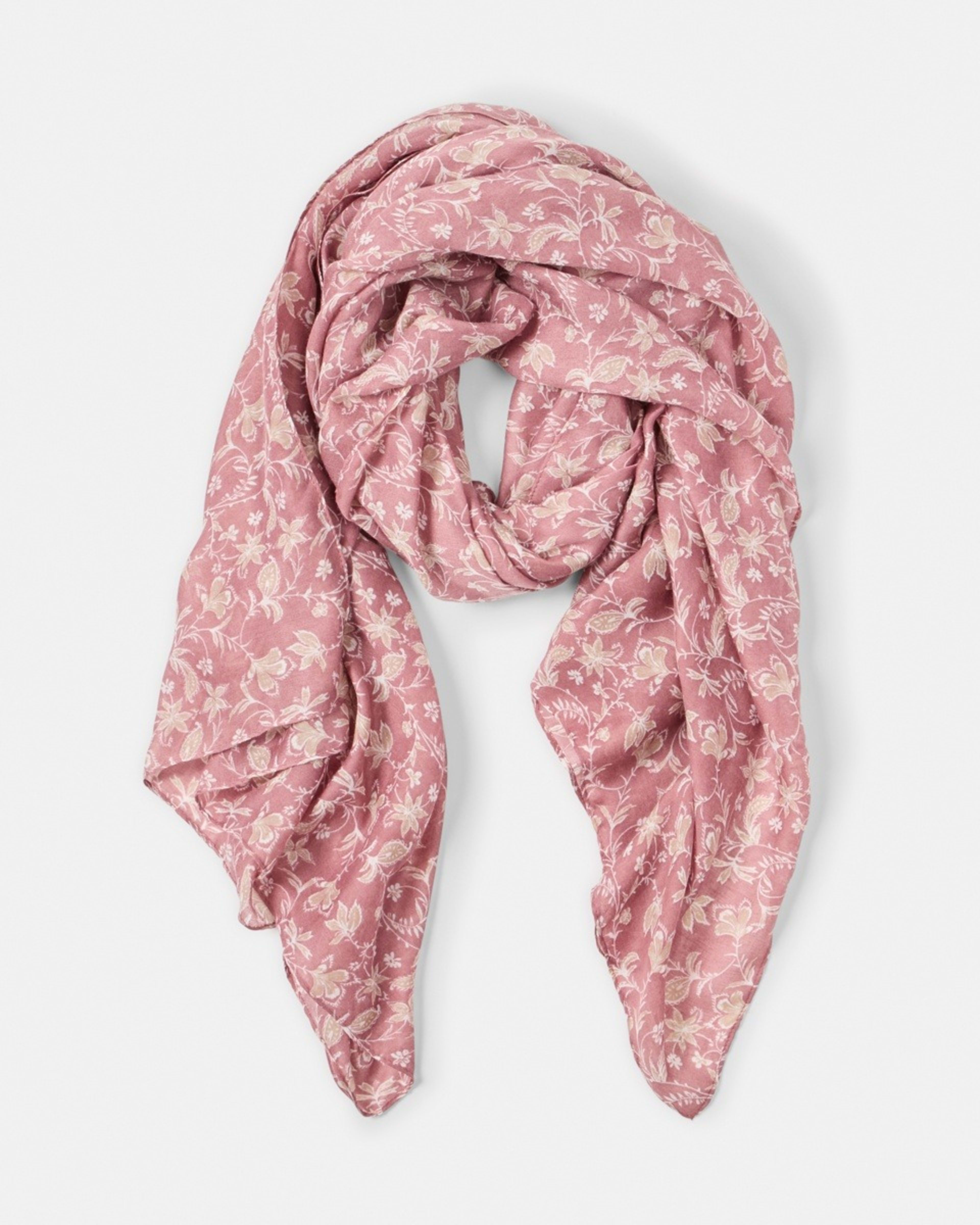 1 Large Lightweight Scarf SKETCH DITSY SOFT RED, 1 of 3