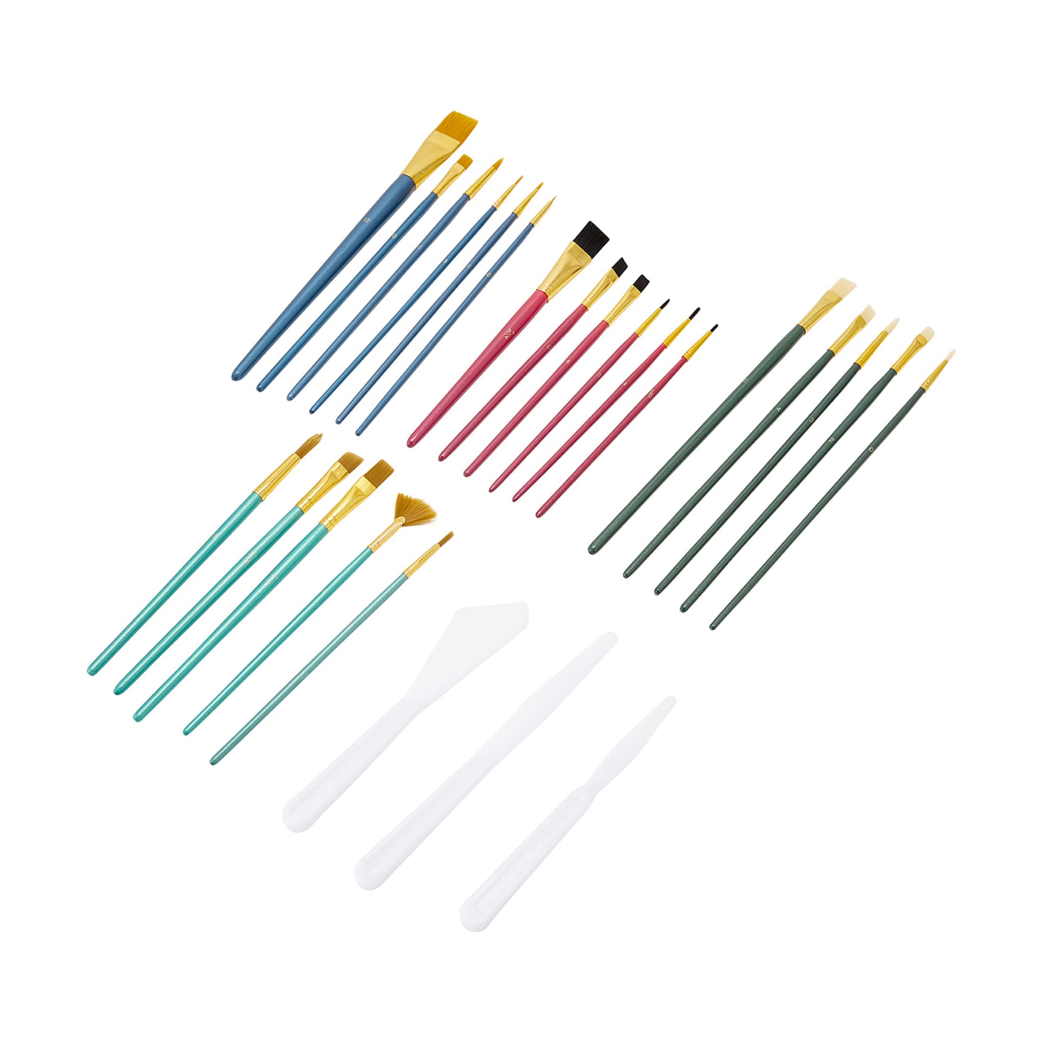 25 Pack All Media Artist Brush Set Kmart