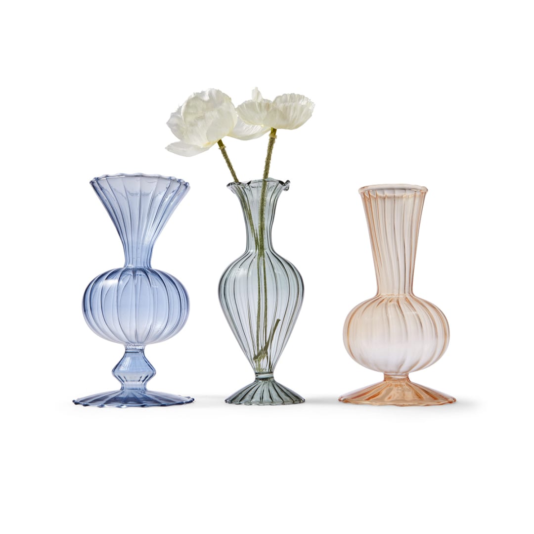 3 Pack Glass Vases Kmart