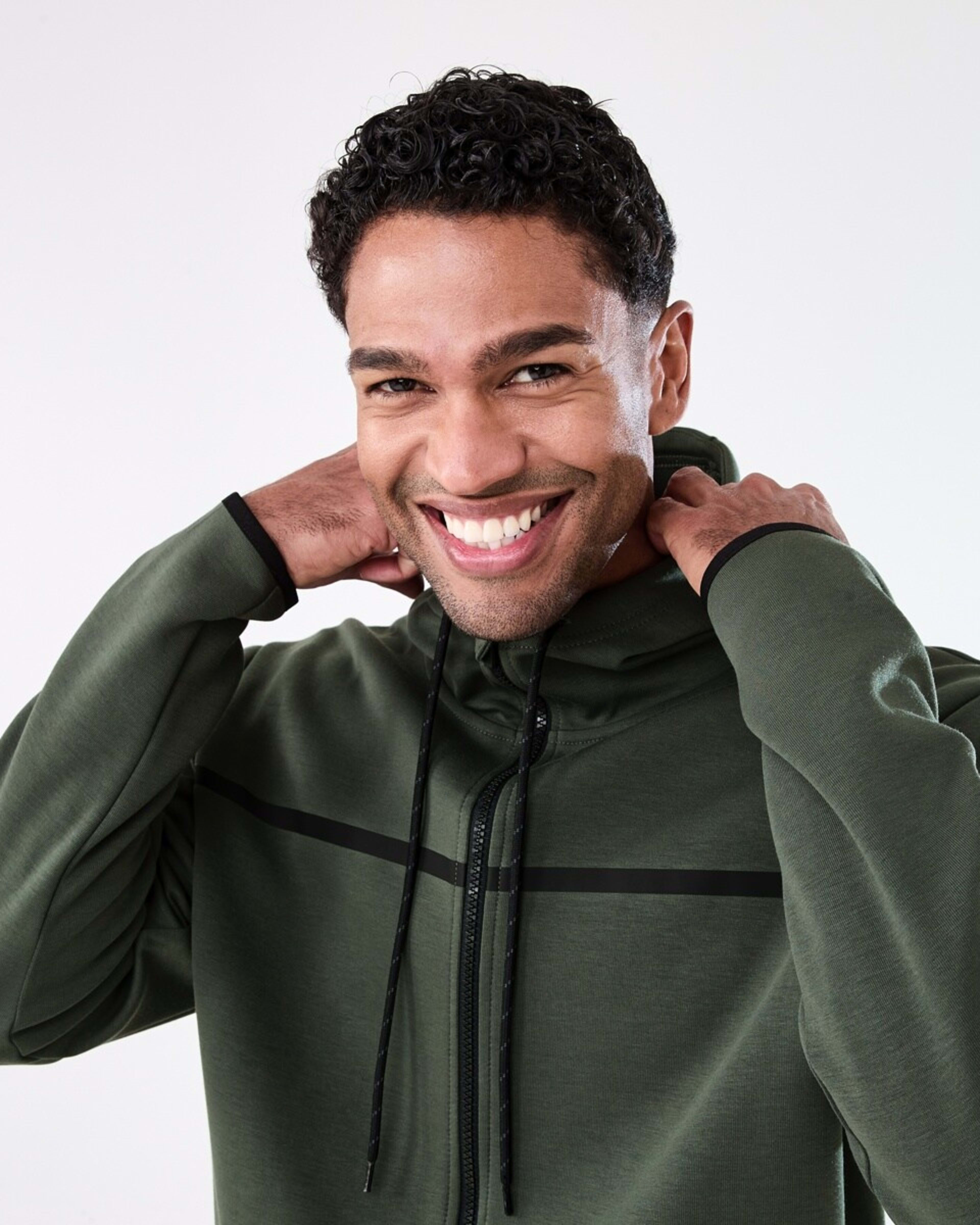 5 Active Mens Sports Hoodie DEEPEST GREEN, 5 of 7