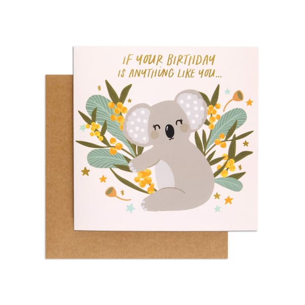 Hallmark Birthday Card - Australian Spirit Bush Buddies Koala - Kmart