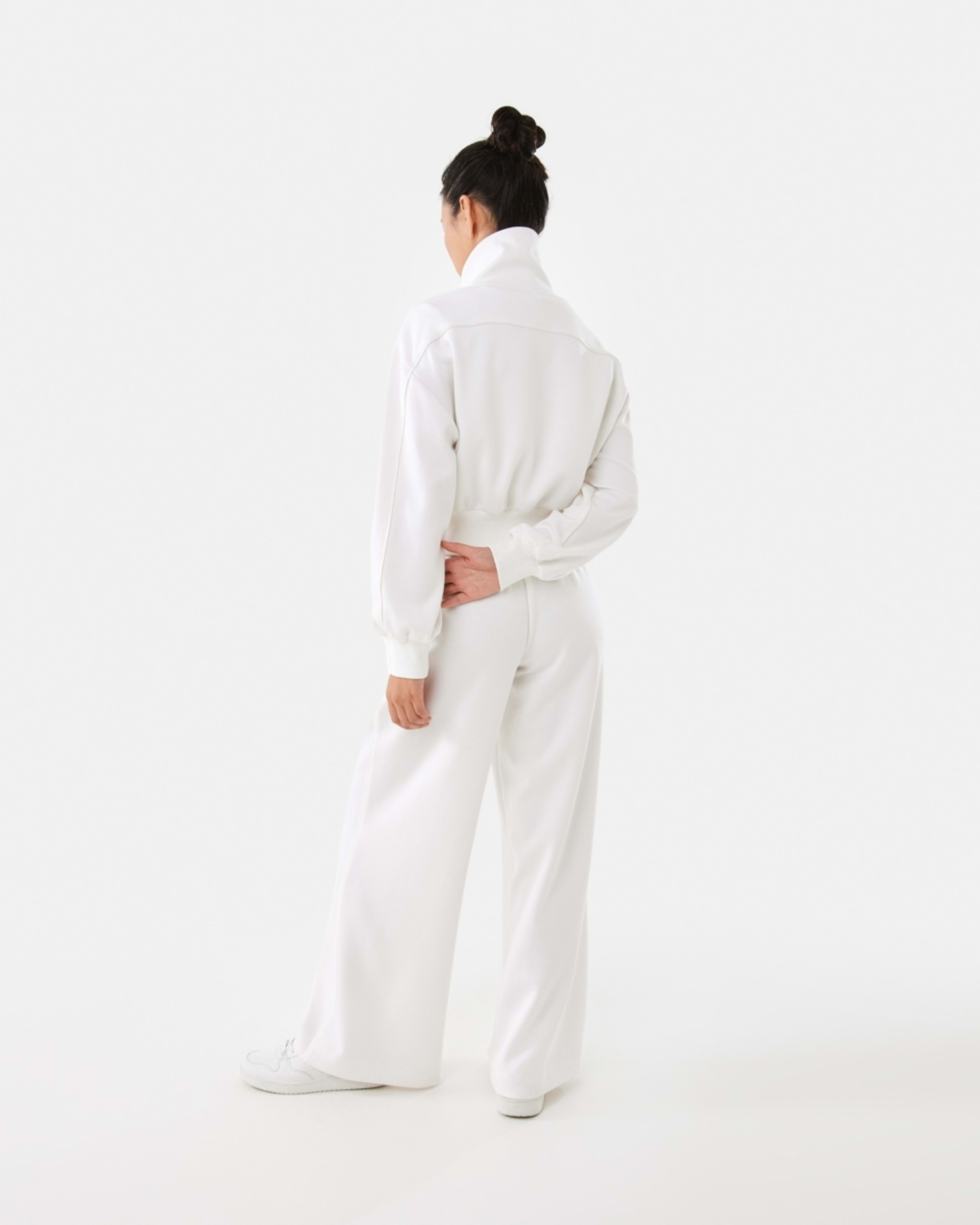 4 Active Womens Interlock Tipping Trackpants Ecru, 4 of 8