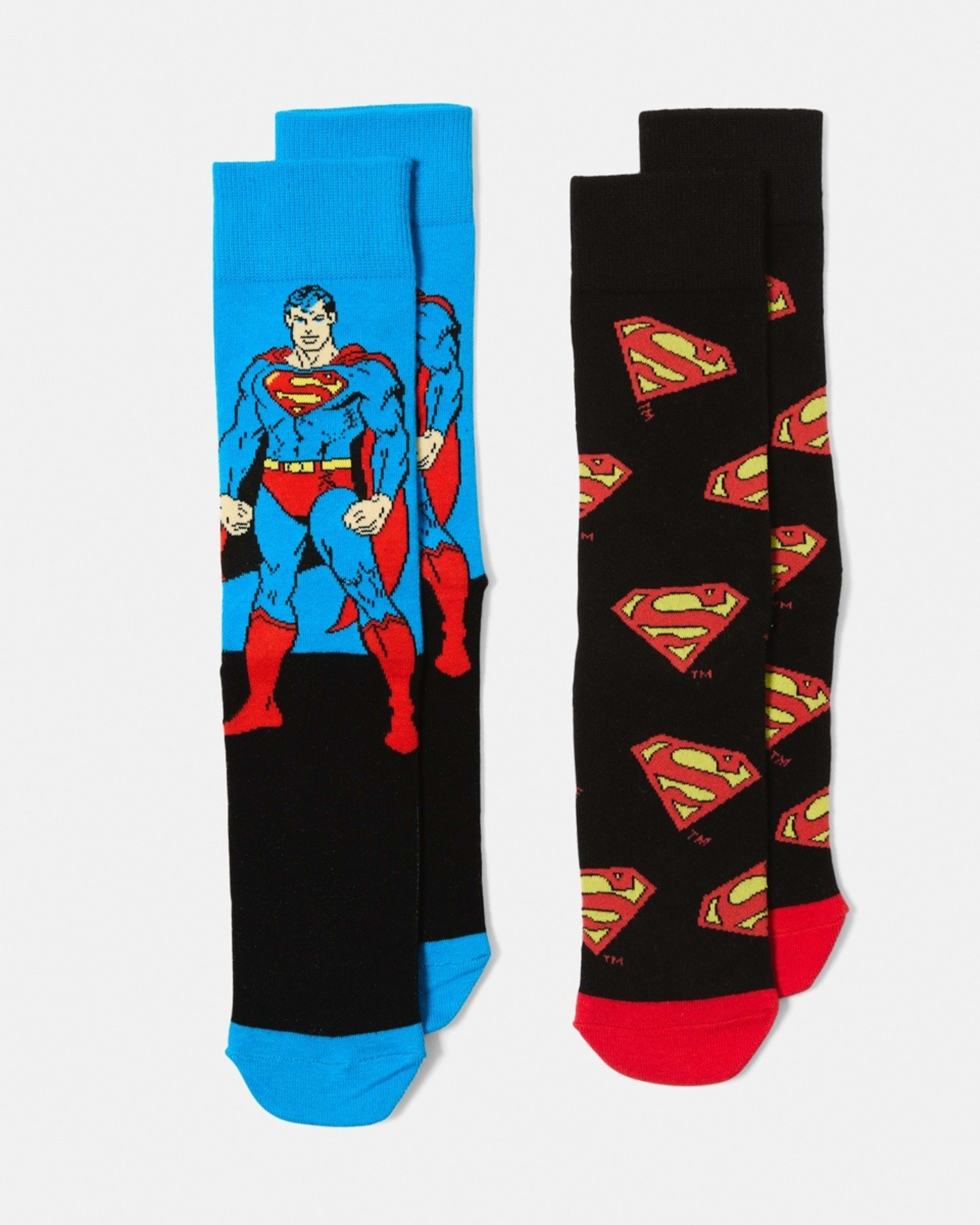 1 2 Pack License Socks 2PK SUPERMAN