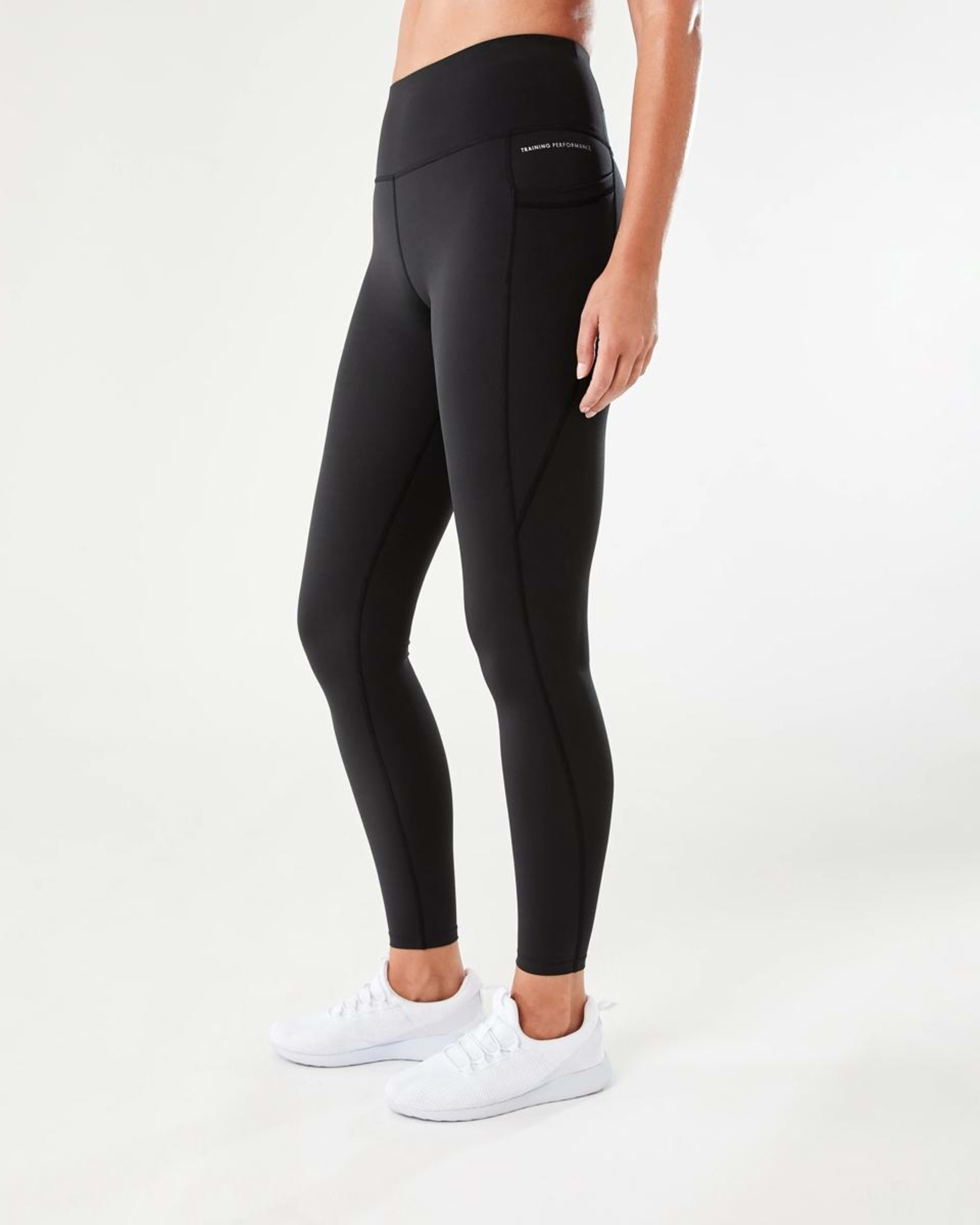 2 Active Womens Full Length Training Leggings BLACK, 2 of 6