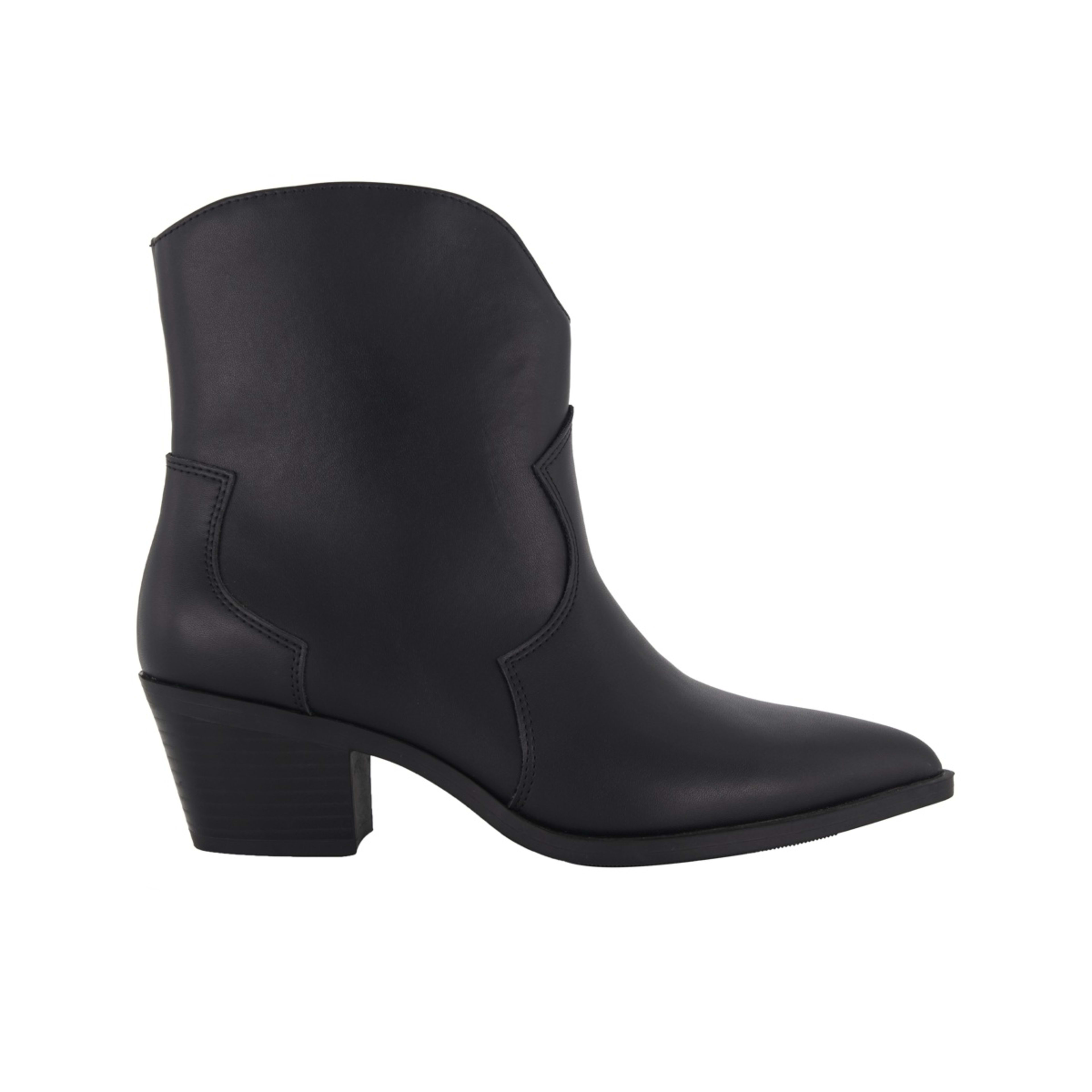 1 Western Block Heel Boots Black, 1 of 4