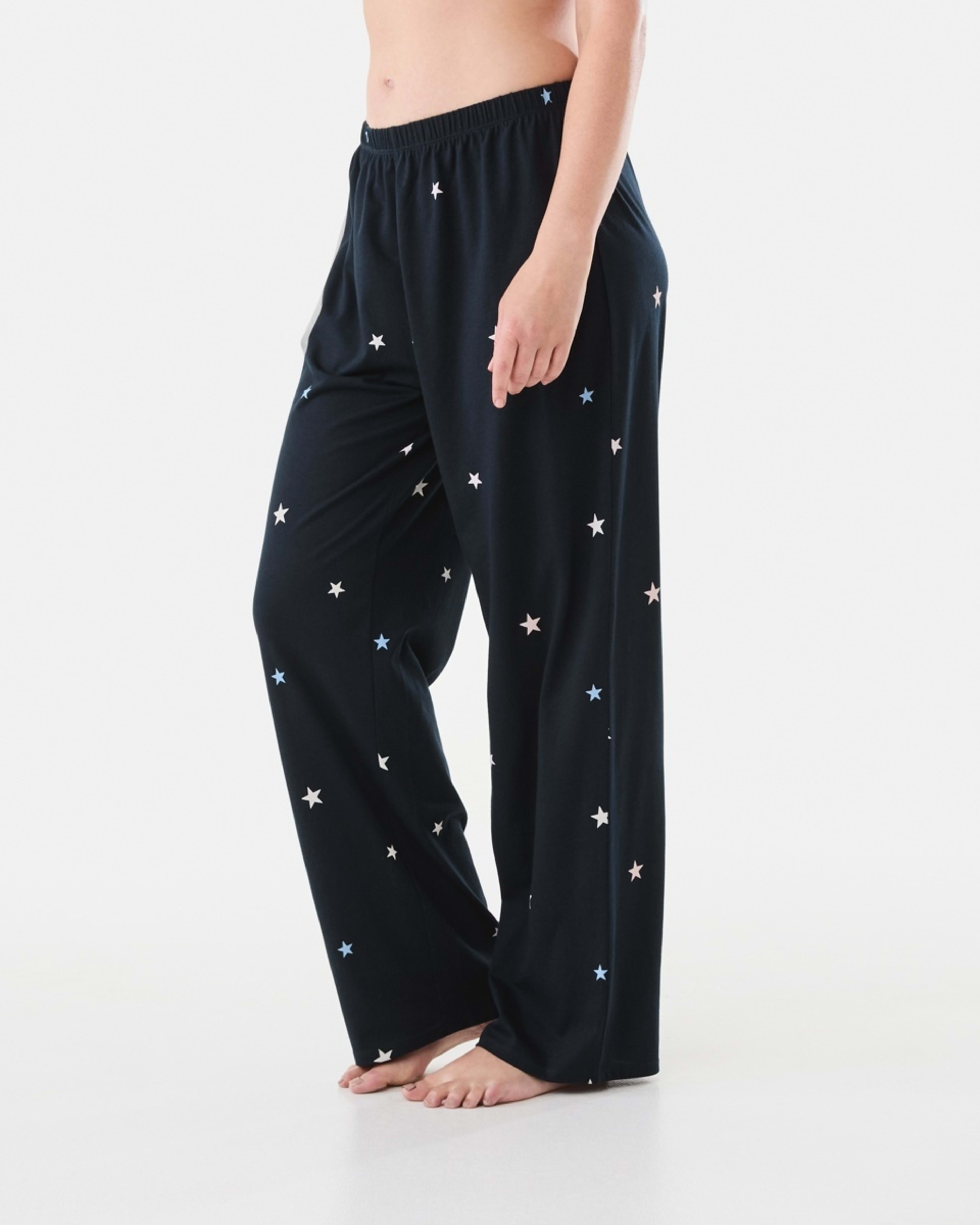 2 Printed Knit Pants Navy Star, 2 of 5