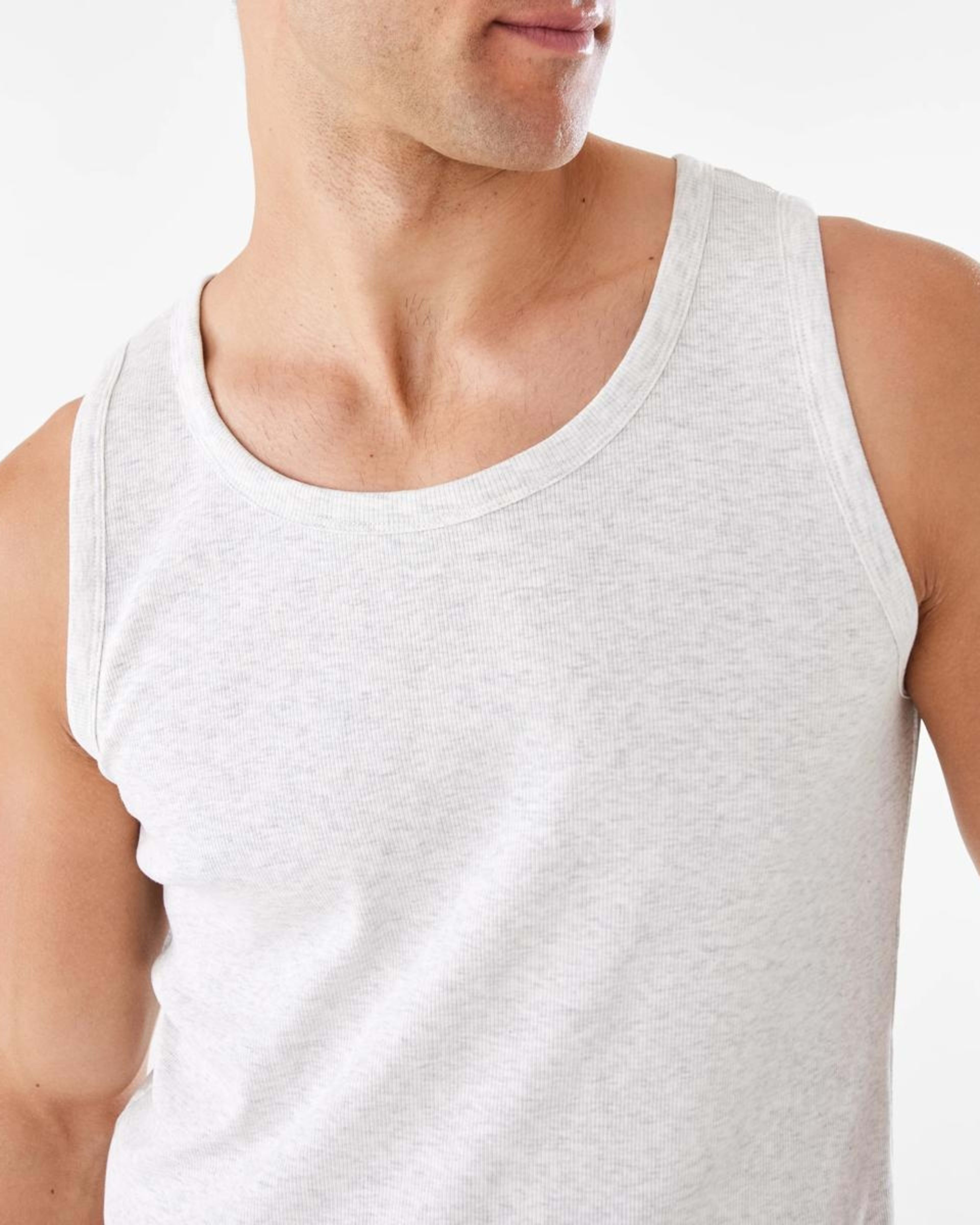 6 Rib Tank WHITE MARLE, 6 of 6