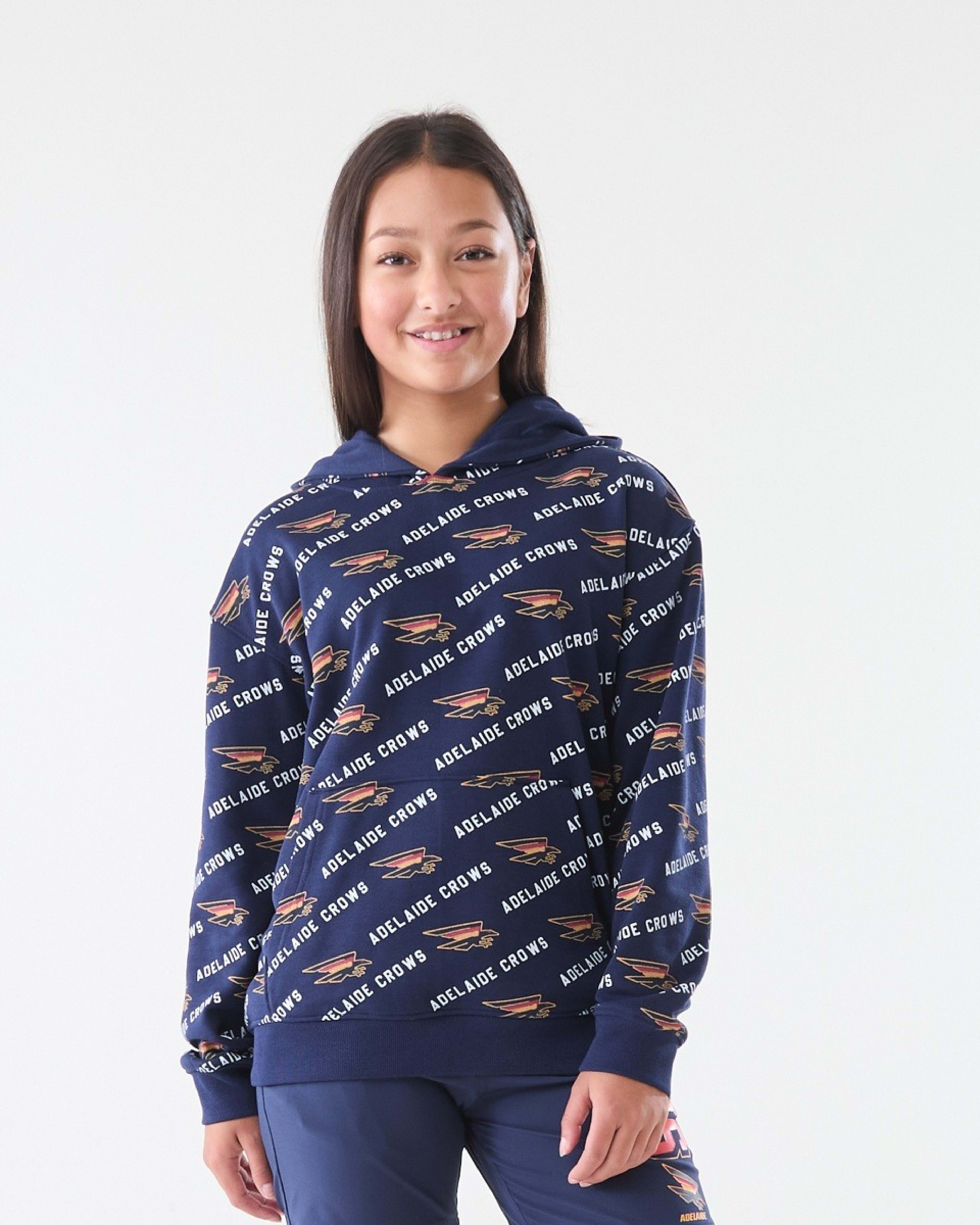 3 Official AFL Kids All Over Print Hoodie Adelaide, 3 of 10