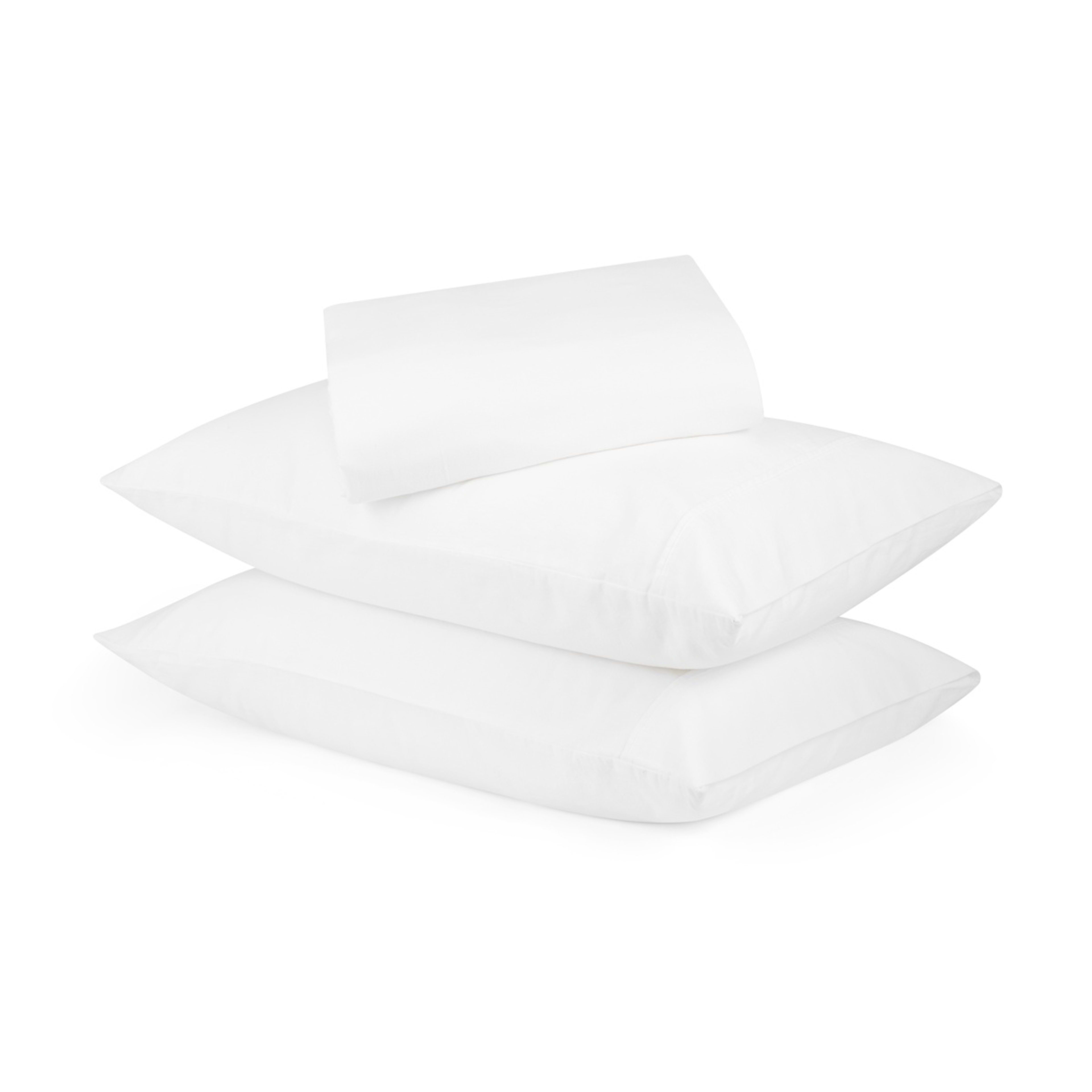 1 Cotton Linen Sheet Set - Queen Bed, White, 1 of 7