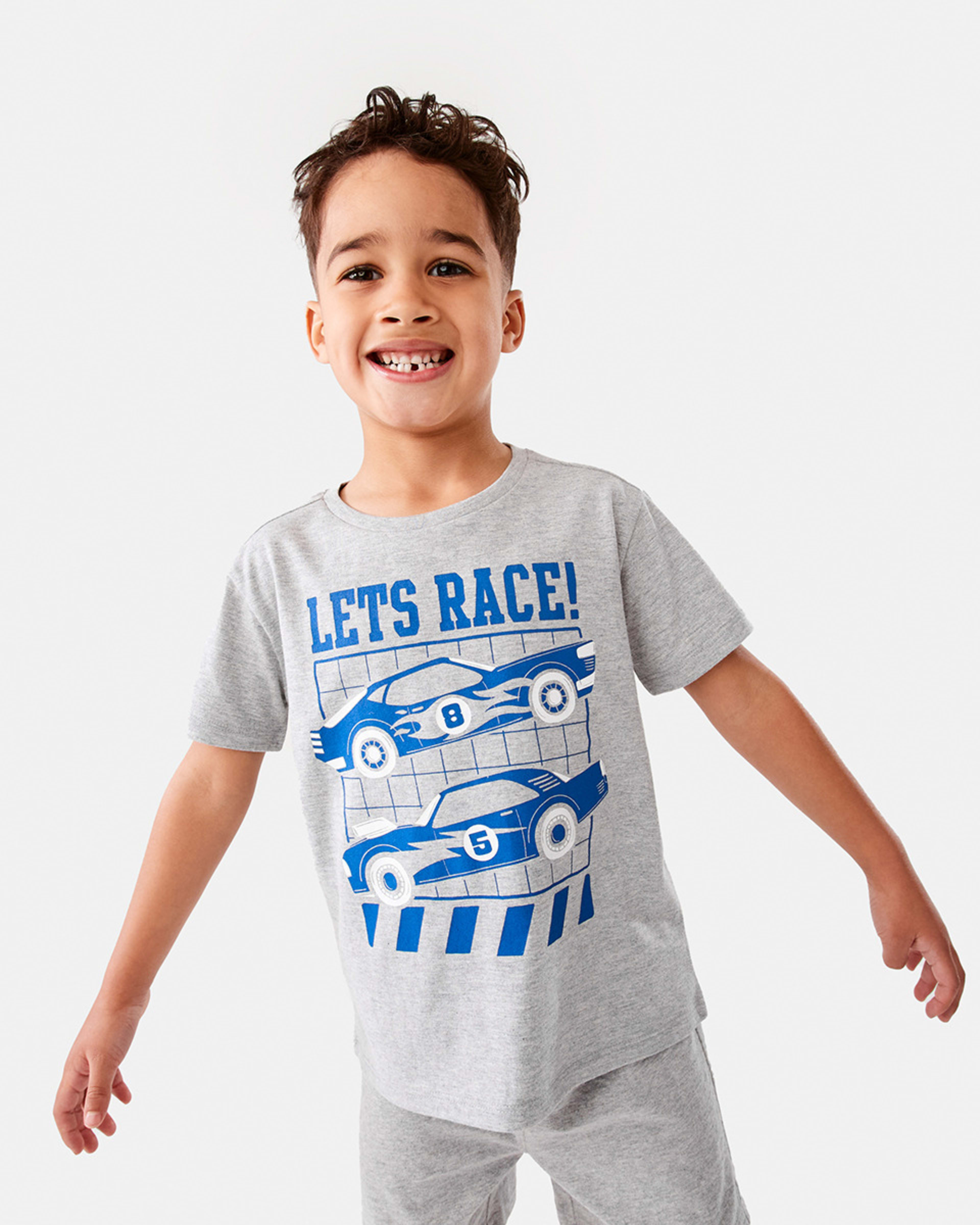 1 Chest Print T-shirt Marle Race, 1 of 8