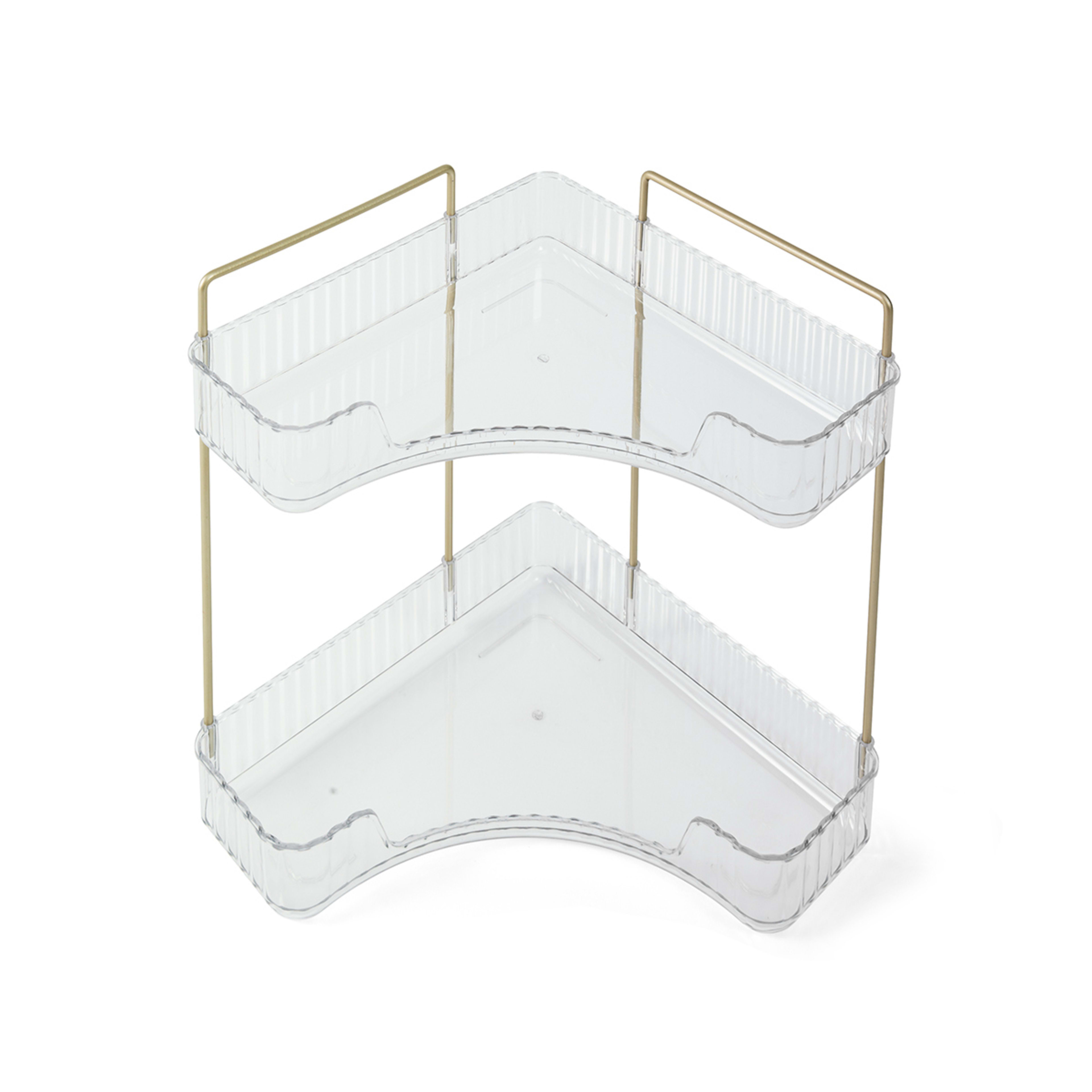 5 2 Tier Corner Bathroom Organiser, 5 of 8