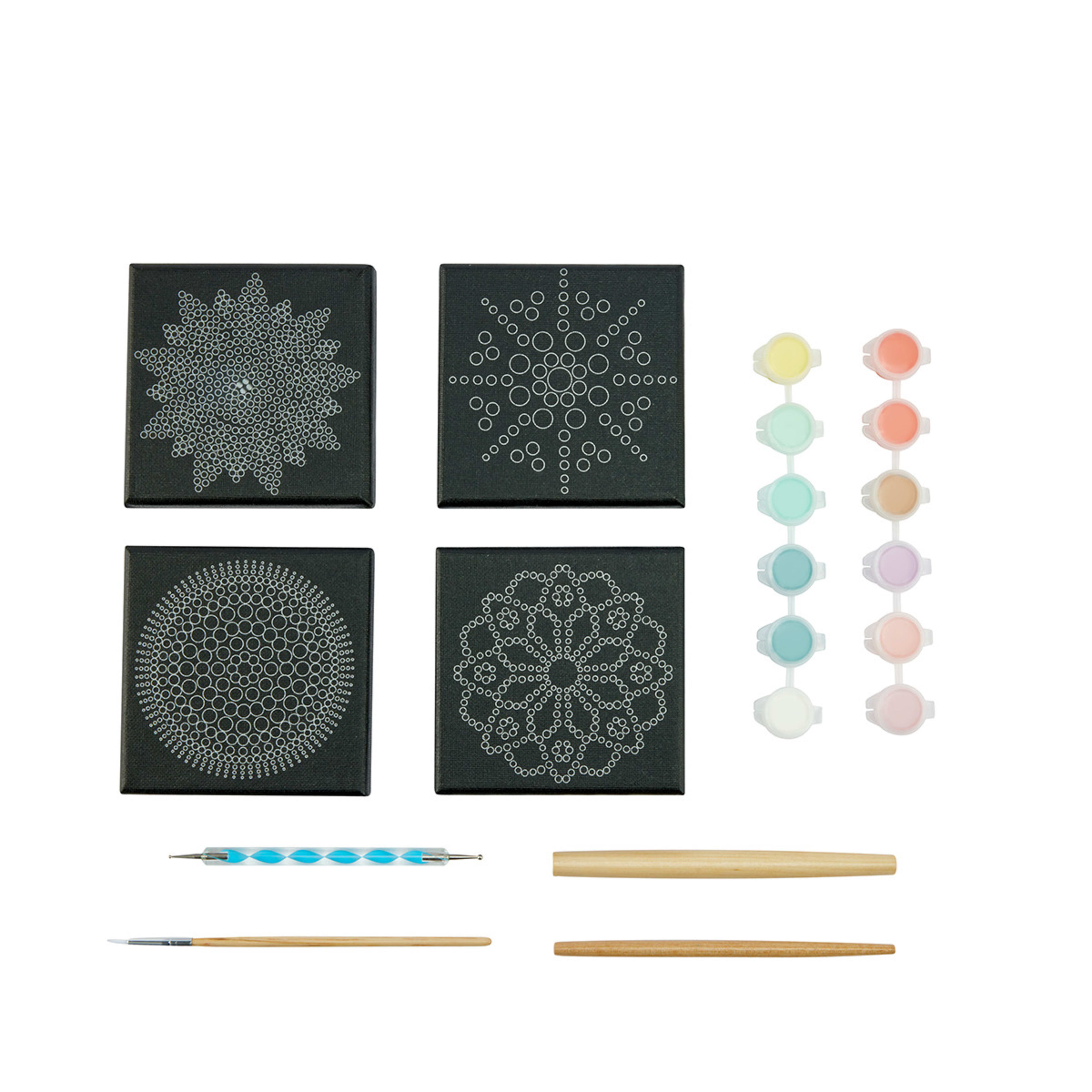 Paint Your Own Mandala Canvas Kit - Kmart