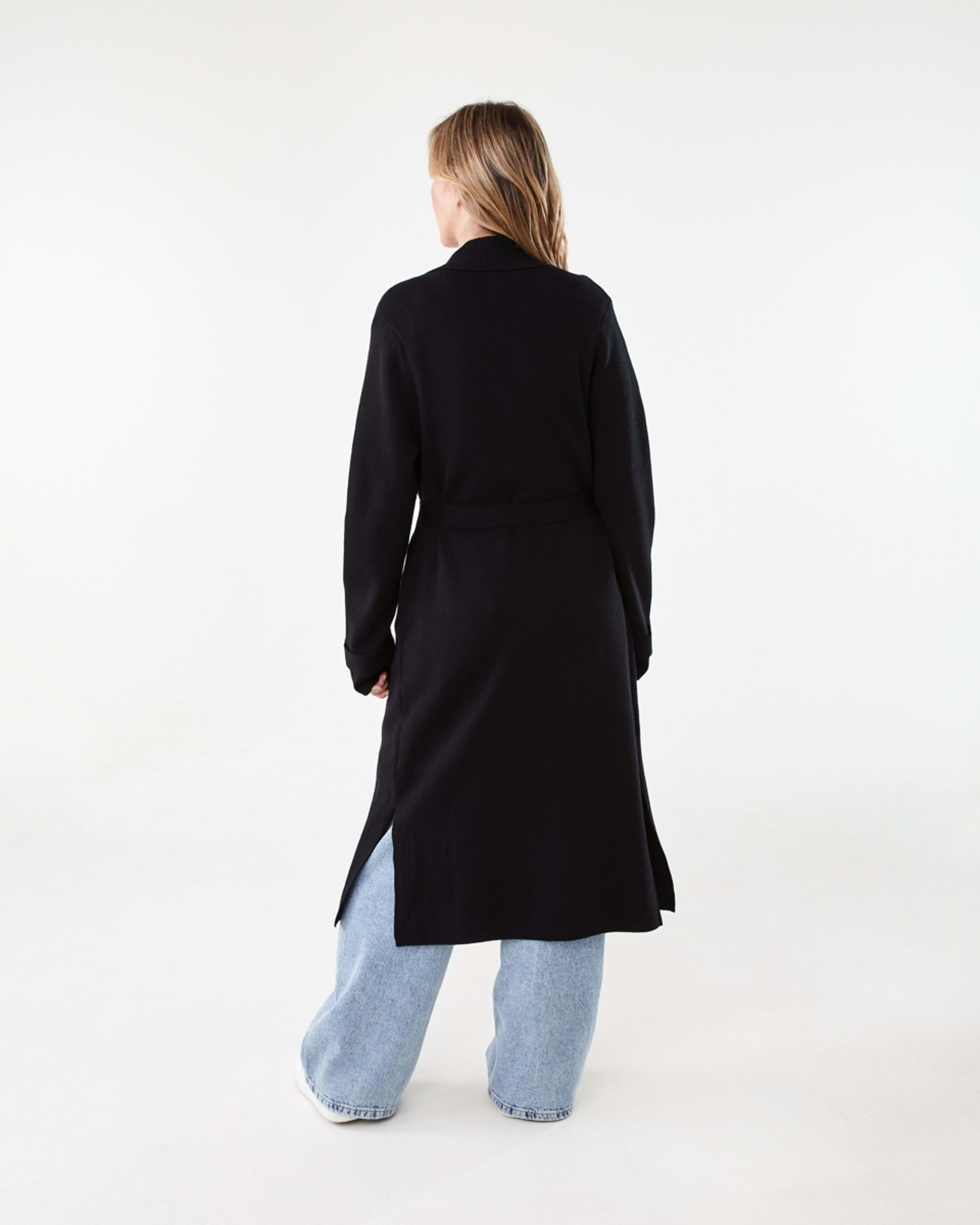 4 Trench Coatigan Black, 4 of 8