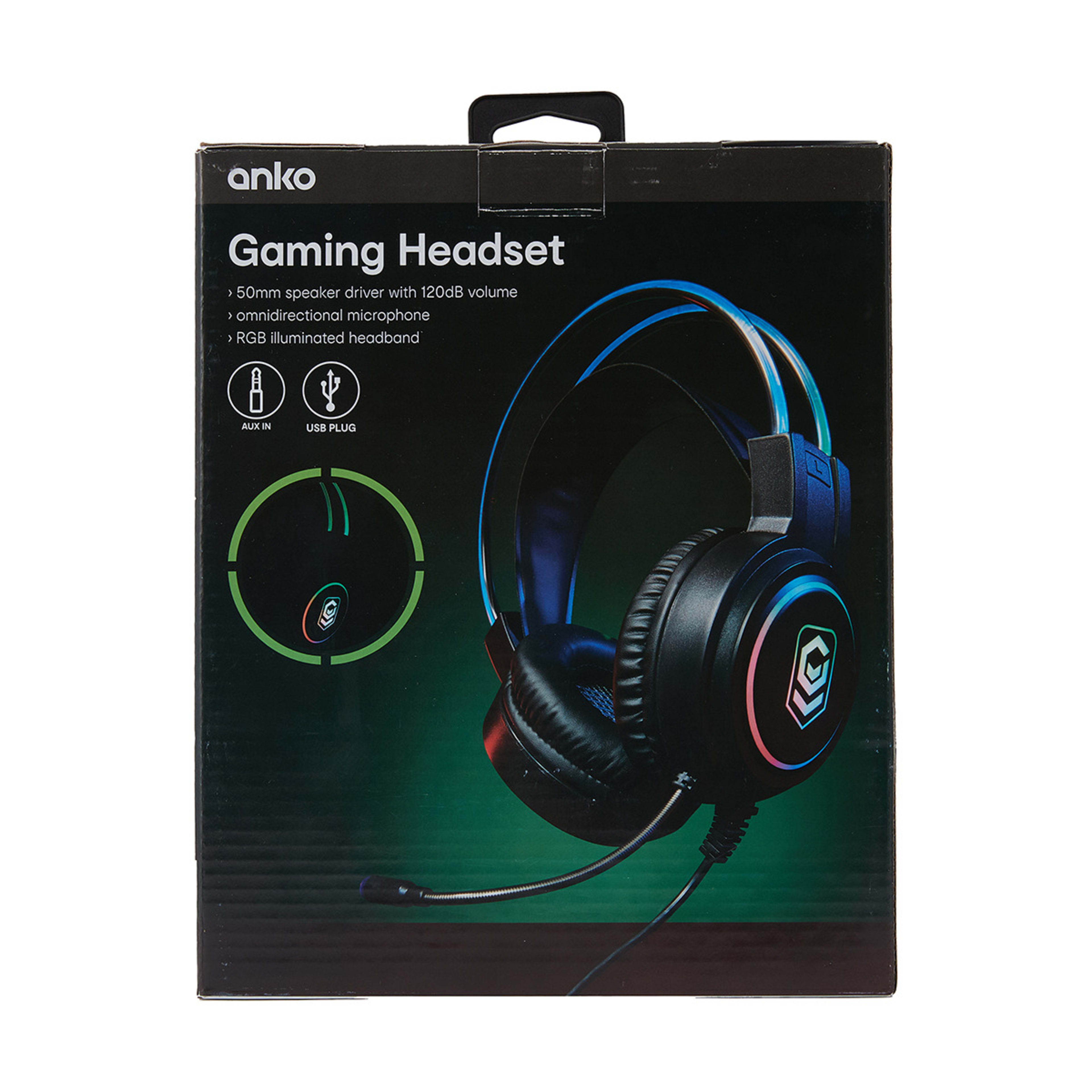 Gaming Headset Black Kmart