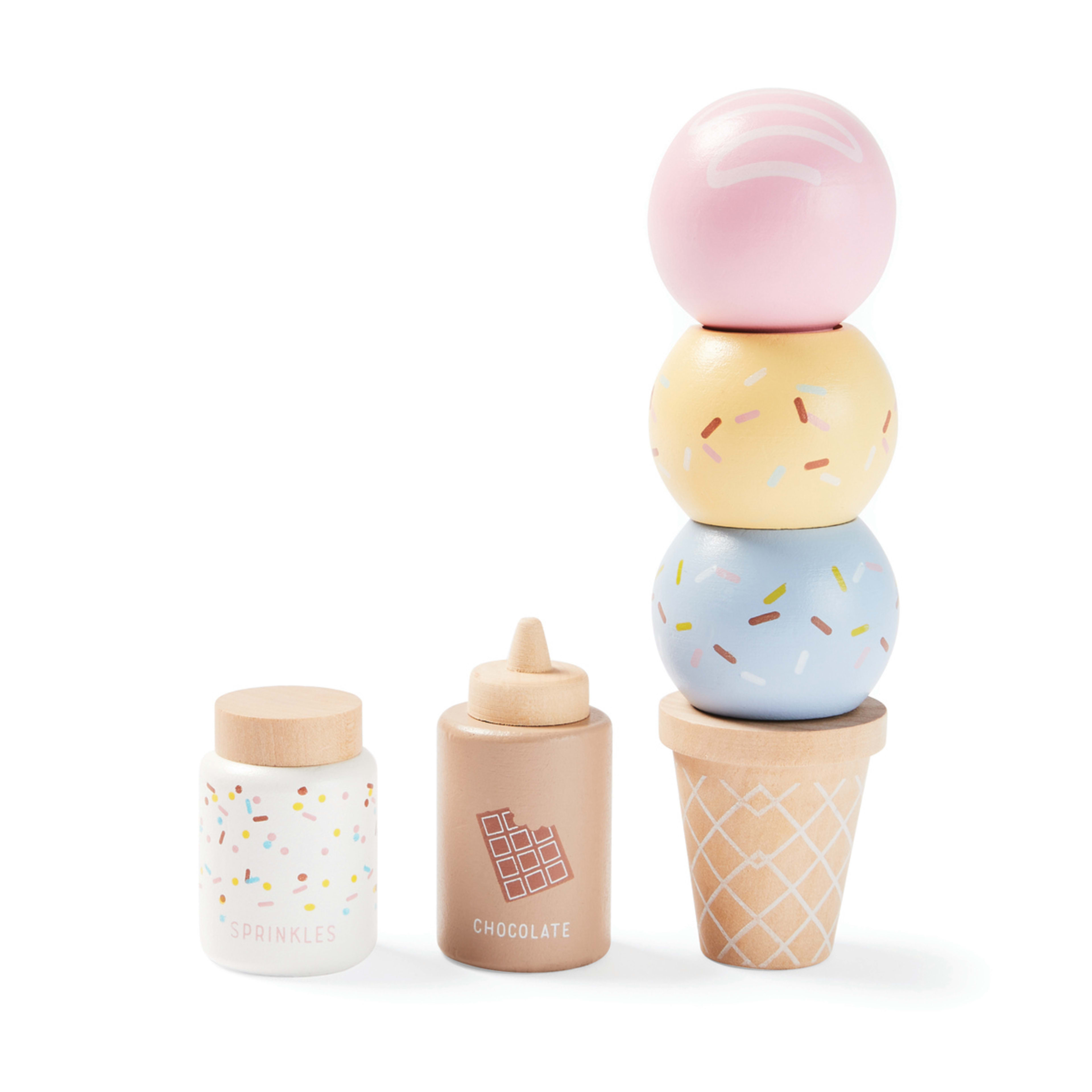 11 Piece Wooden Ice Cream Machine Kmart