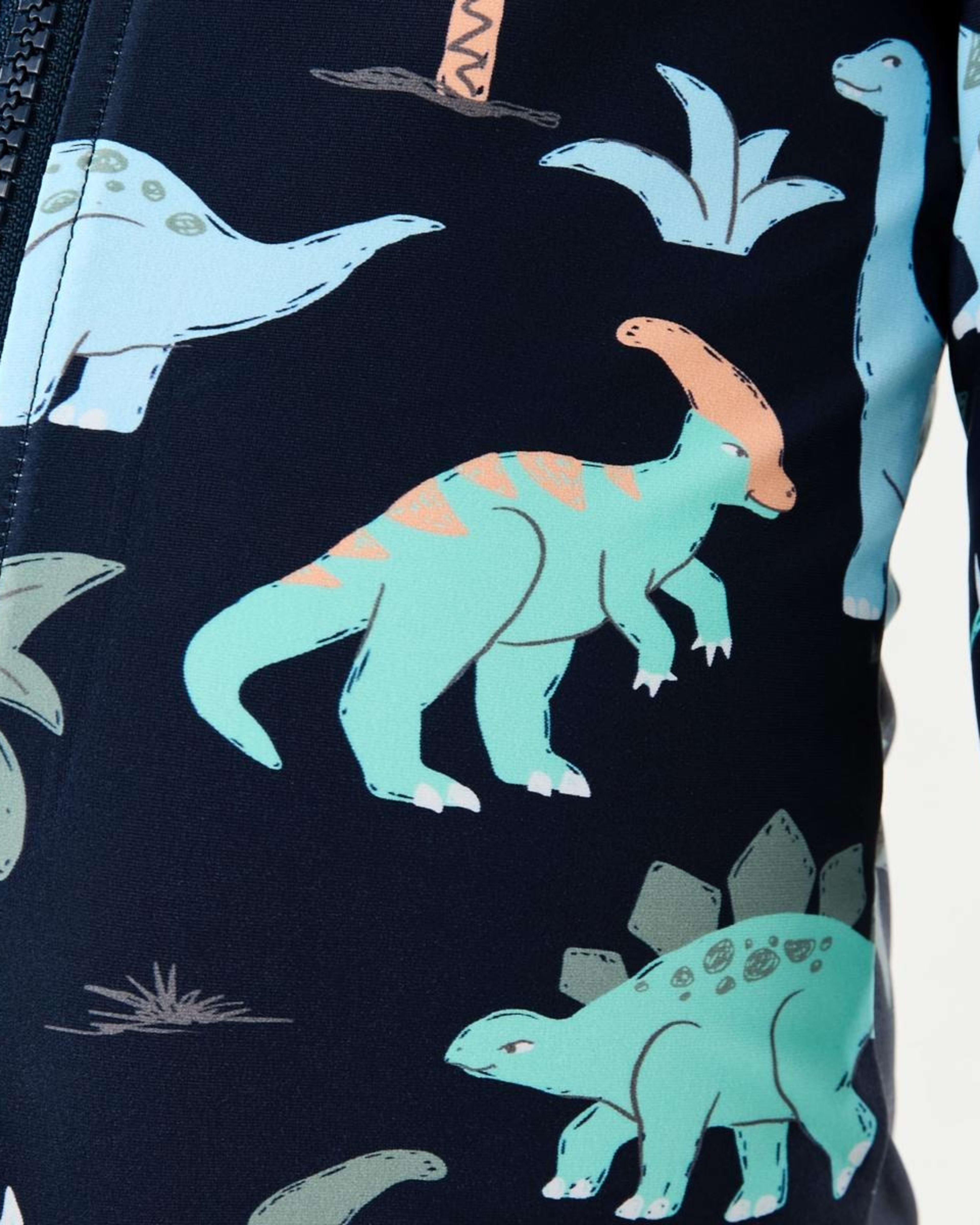 5 Long Sleeve Swimsuit DINO SCRIBBLE DRESS BLUE, 5 of 7