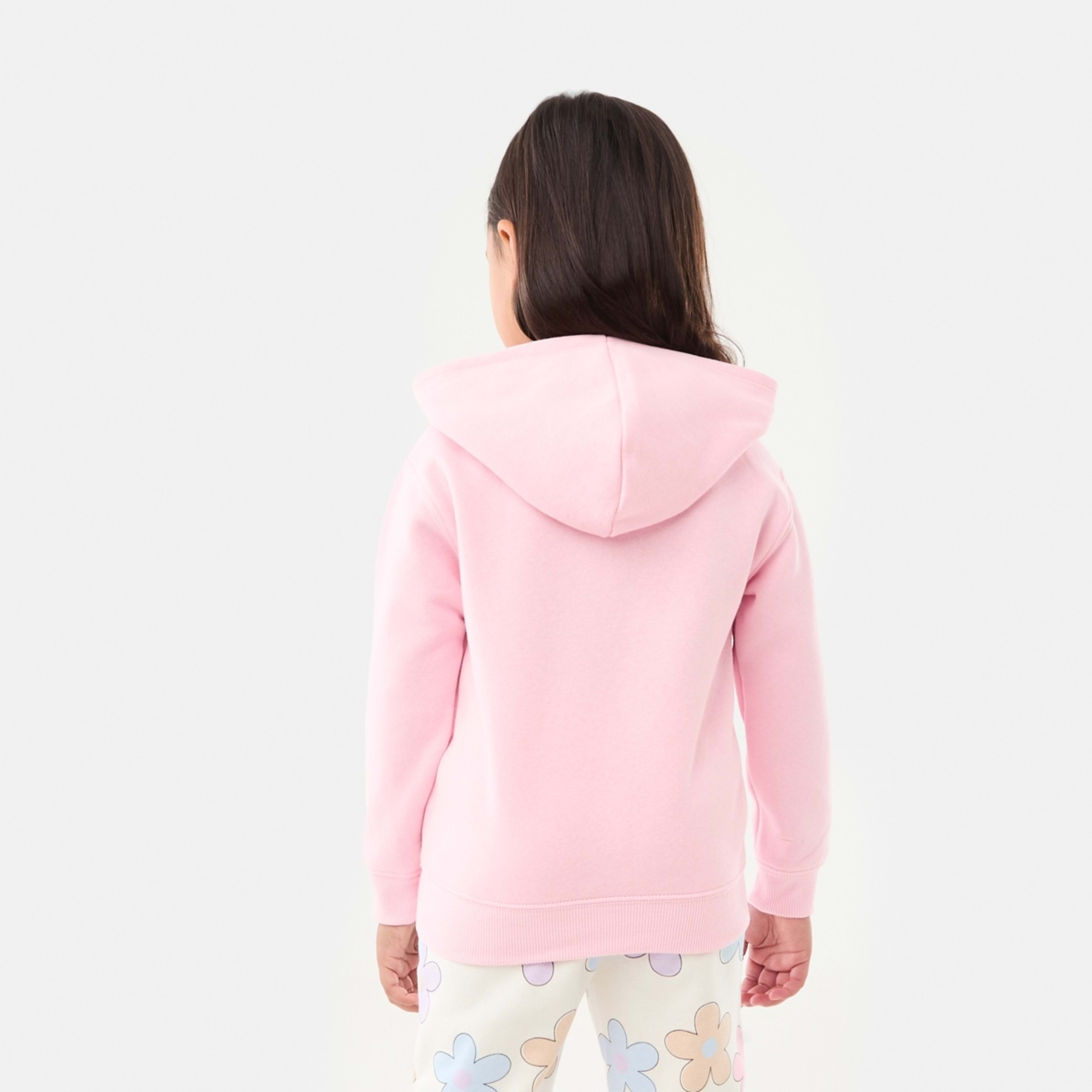 2 Printed Hoodie Blooming Florals Pearl Pink, 2 of 8