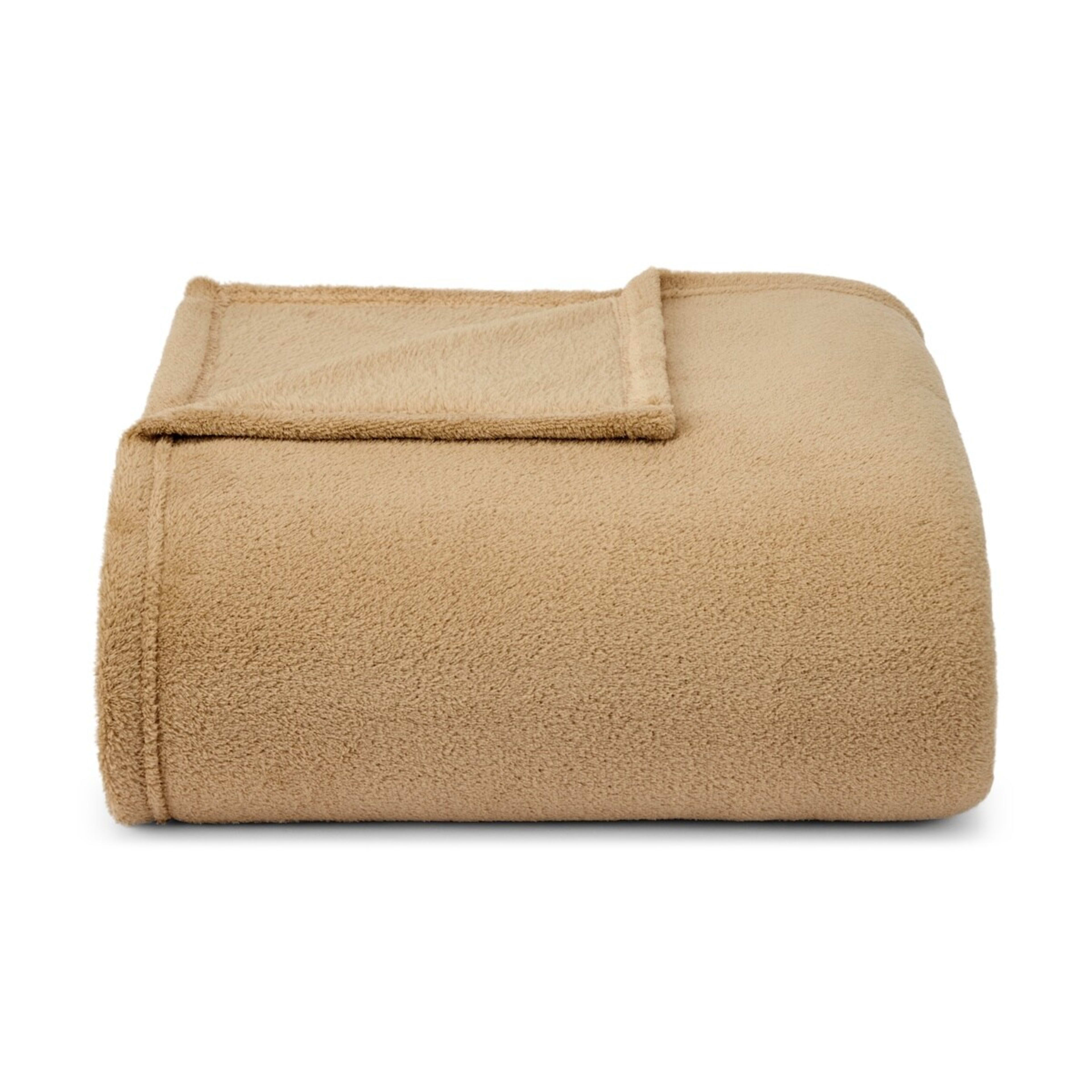2 Soft Fleece Blanket - Double/Queen Bed, Natural, 2 of 8