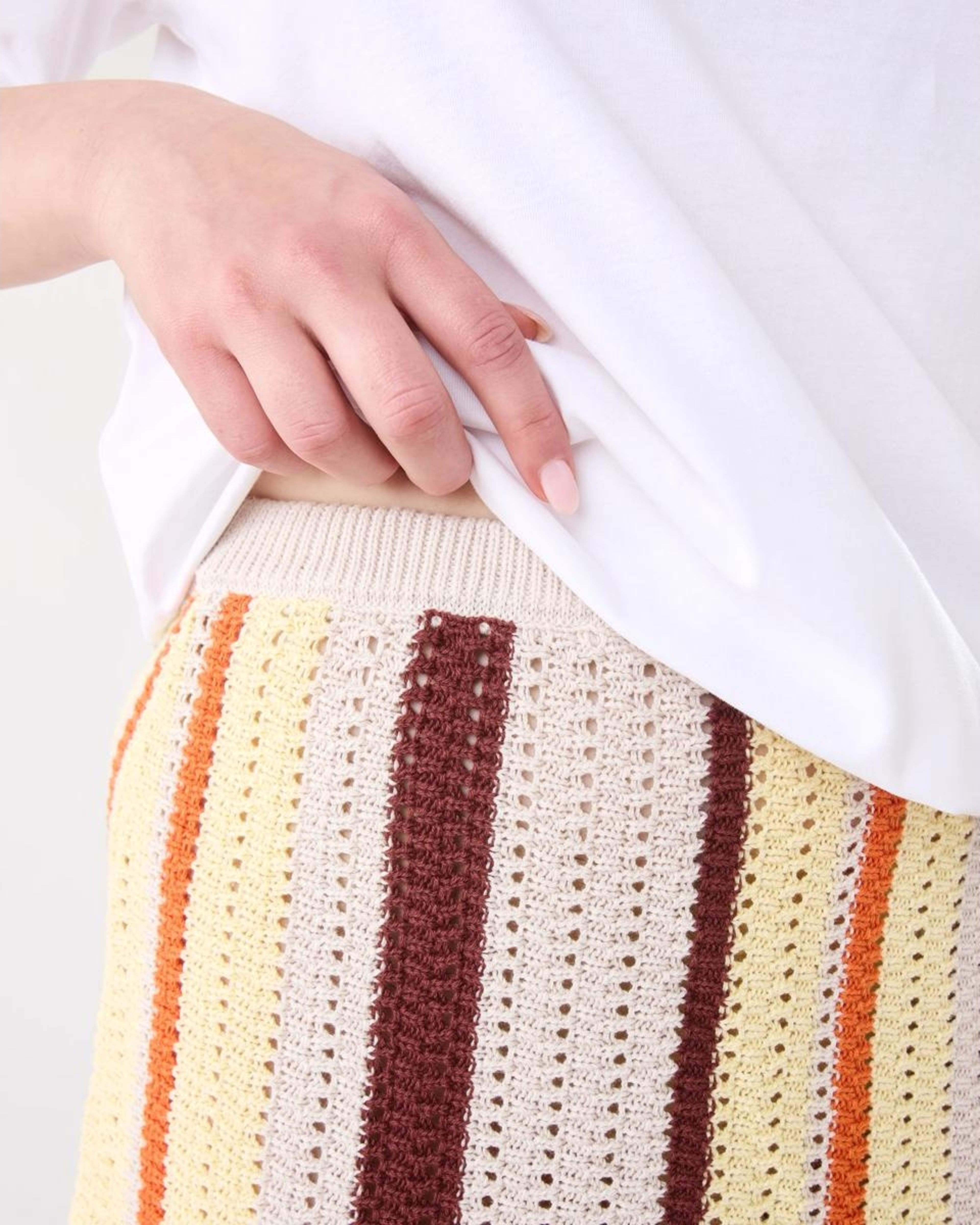 5 Crochet Mini Skirt Multi Strp, 5 of 7