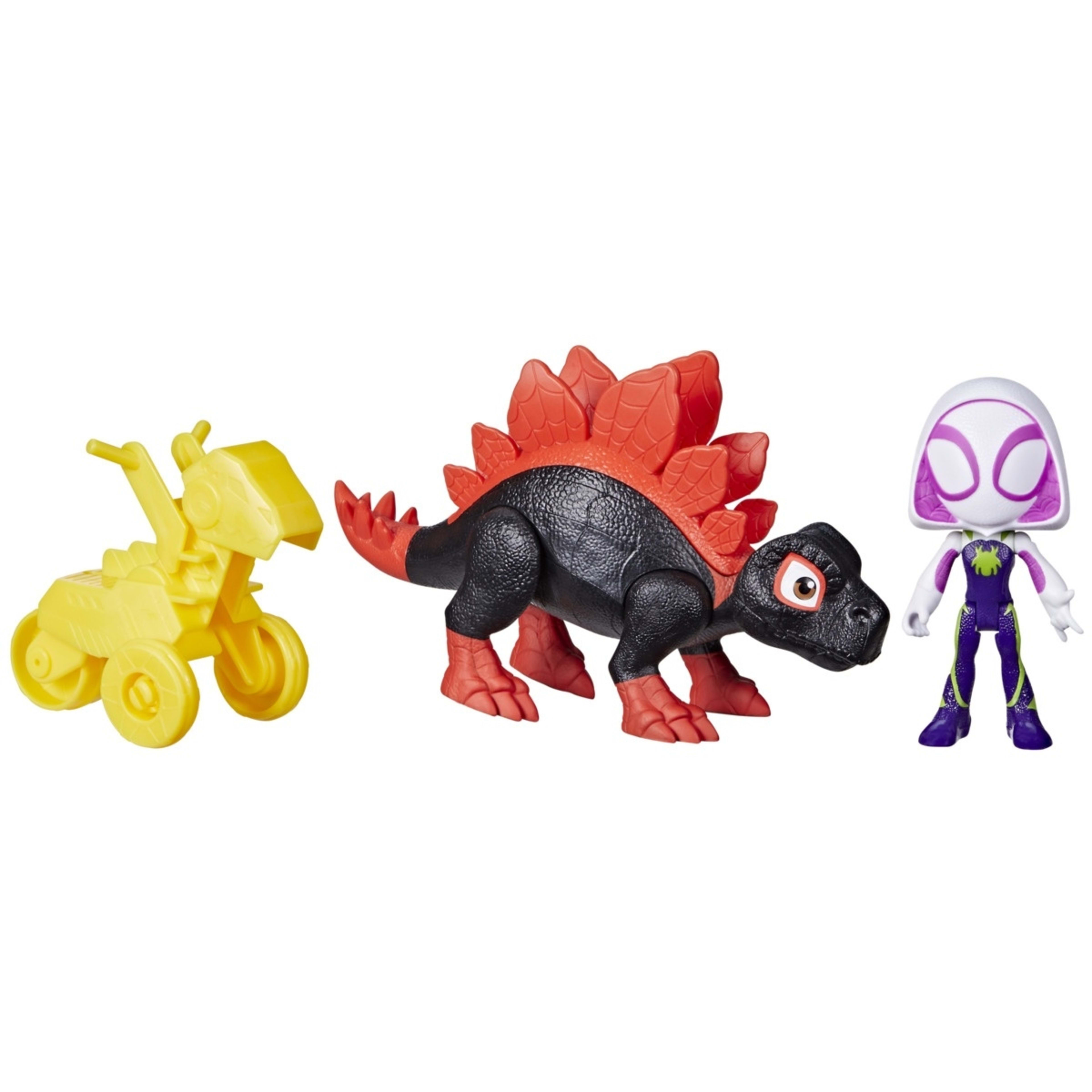 2 2 Pack Disney Junior Marvel Spidey and His Amazing Friends Dino Webs Action Figure Set - Assorted, 2 of 7