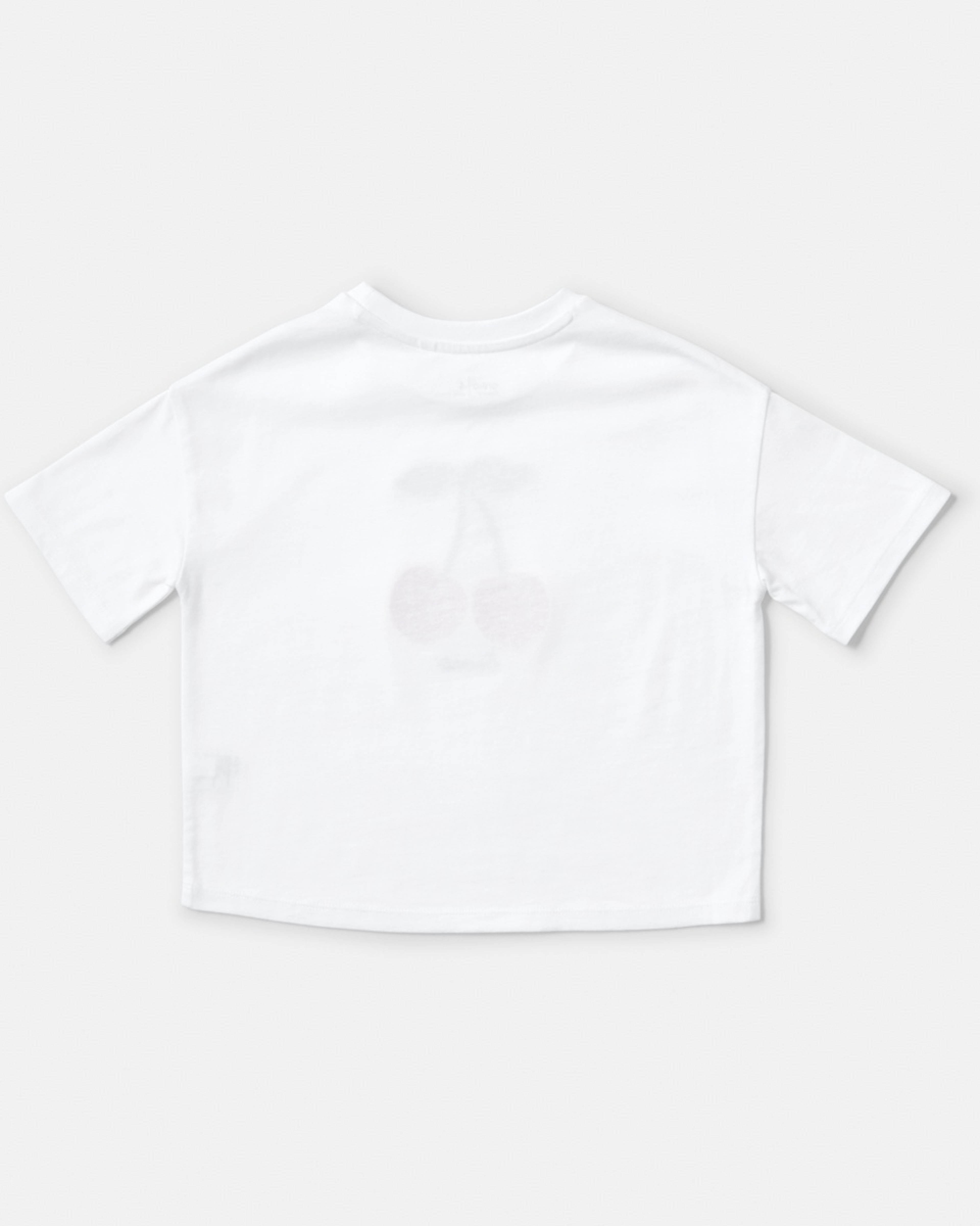 8 Short Sleeve Oversized Applique T-shirt Cherry, 8 of 8