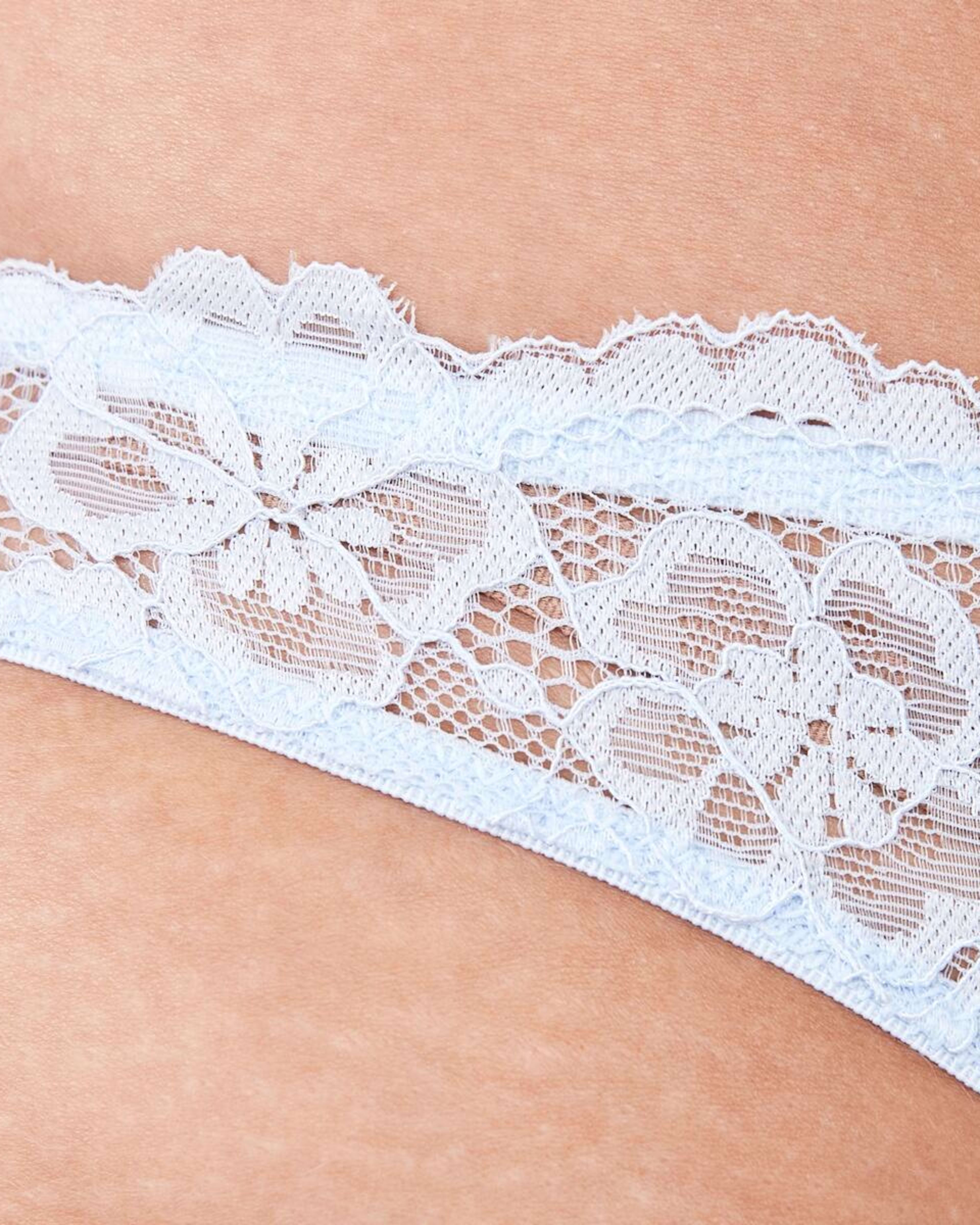 3 Co-ordinated Lace Cheeky Bikini Halo Blue, 3 of 4