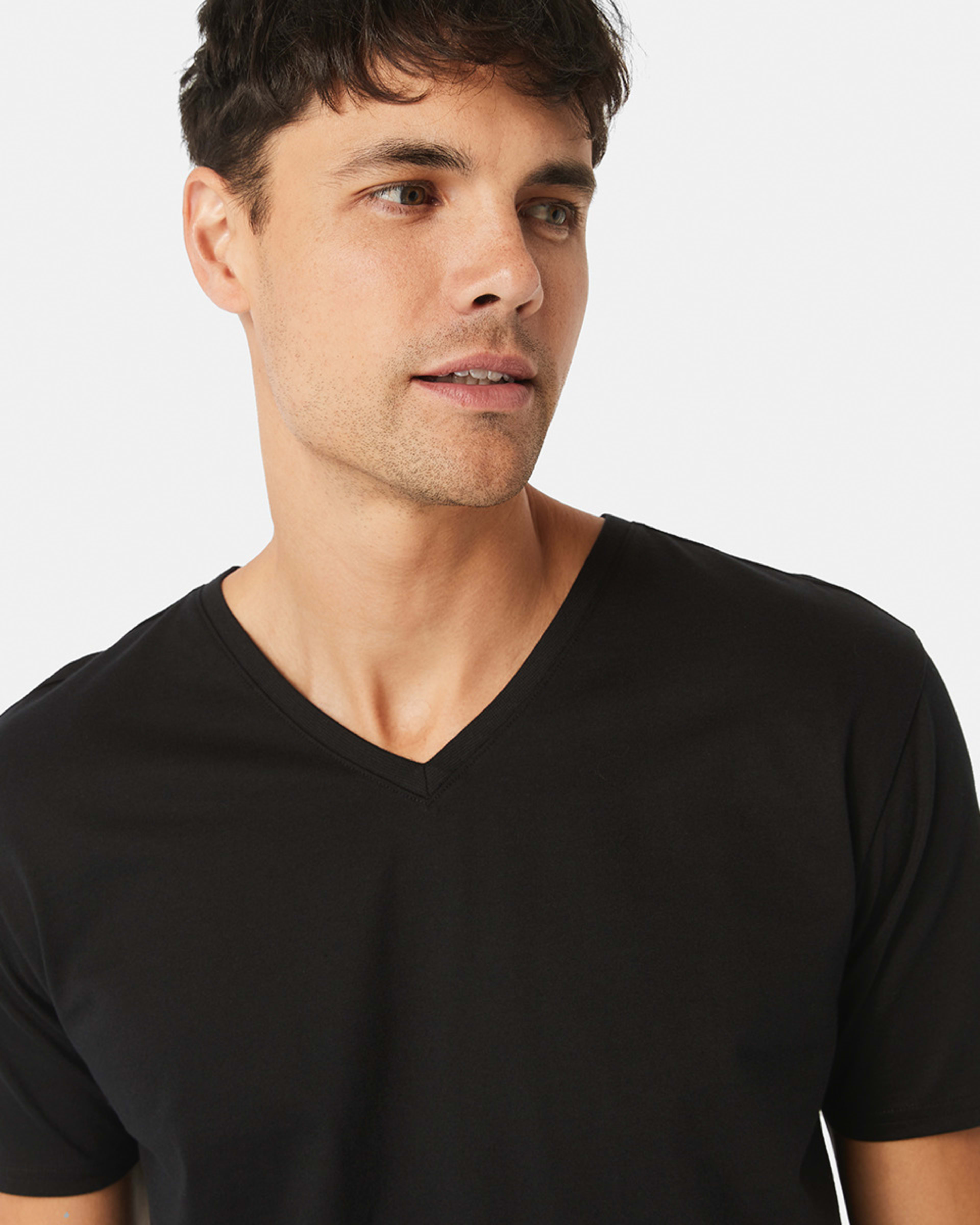 Australian Cotton Vneck Tshirt Kmart