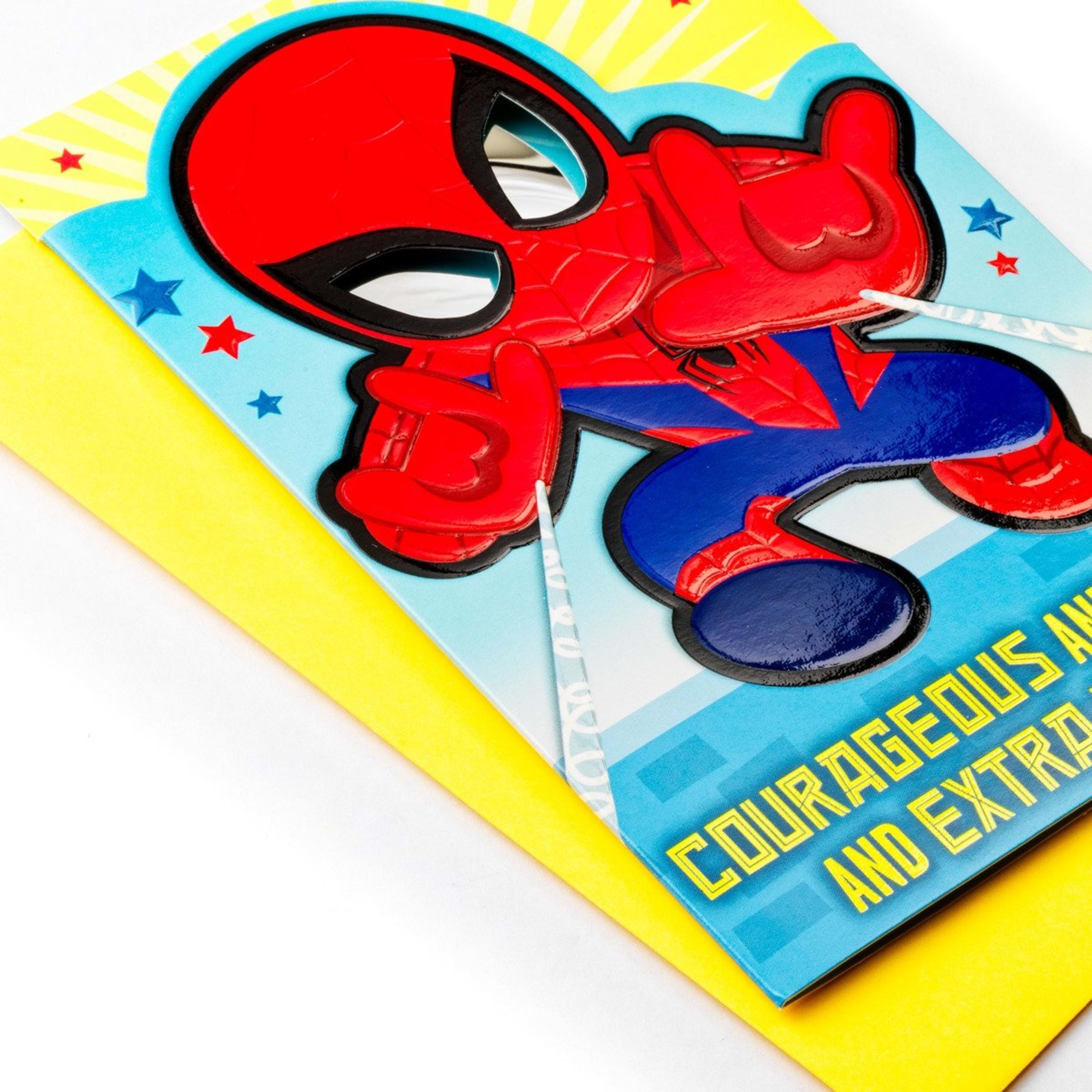 3 Hallmark Marvel Spiderman Birthday Card, 3 of 3